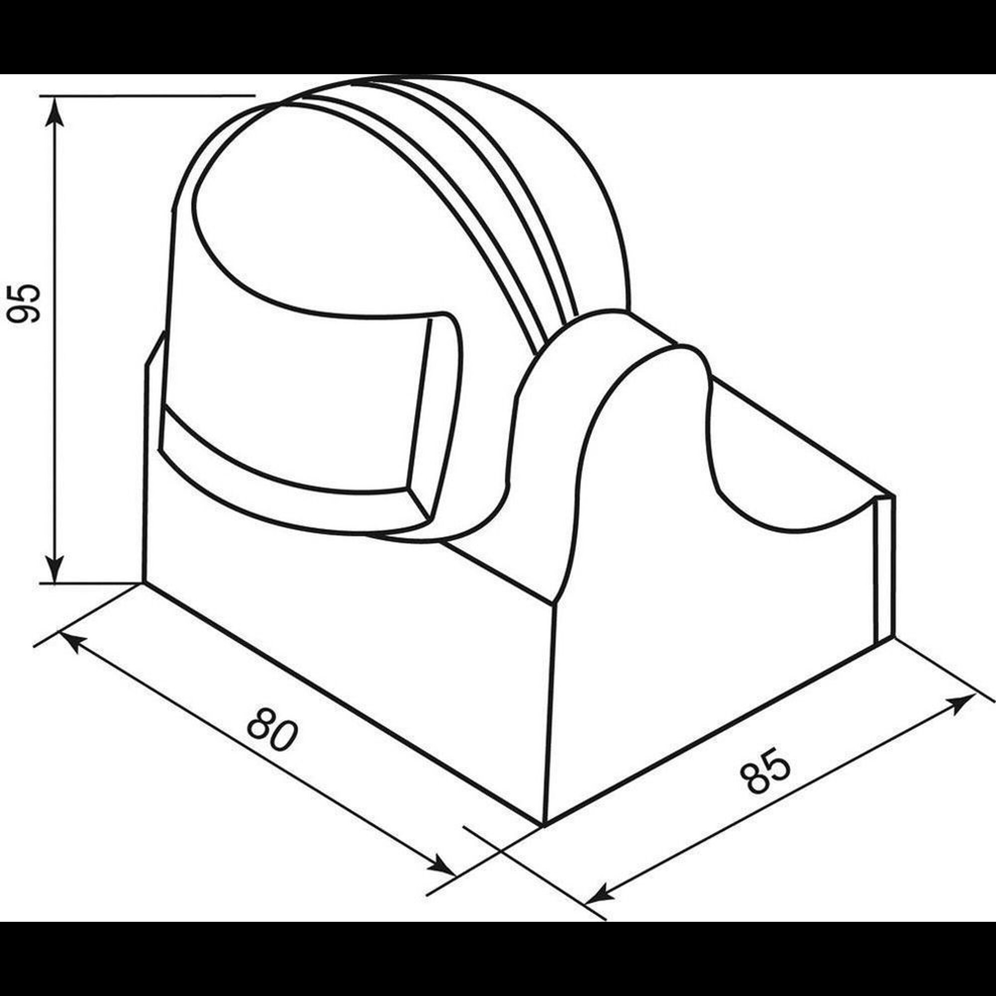 Датчик движения и освещенности 1100W 12m 180° белый Feron