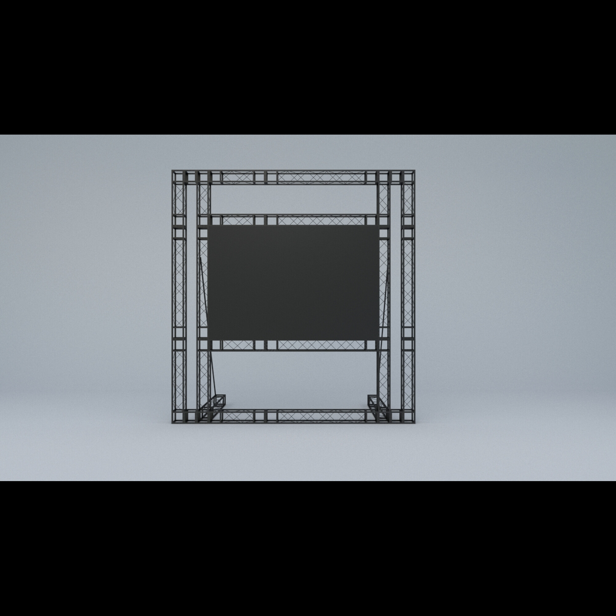 Фермы металл Line 12*12*50cm, черный, SignImpress