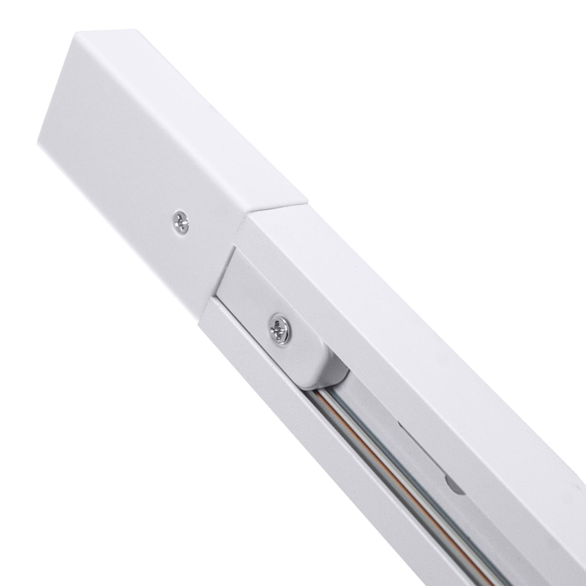 Шинопровод однофазный накладной Standard 220В для трековых светильников Белый 2м SignImpress