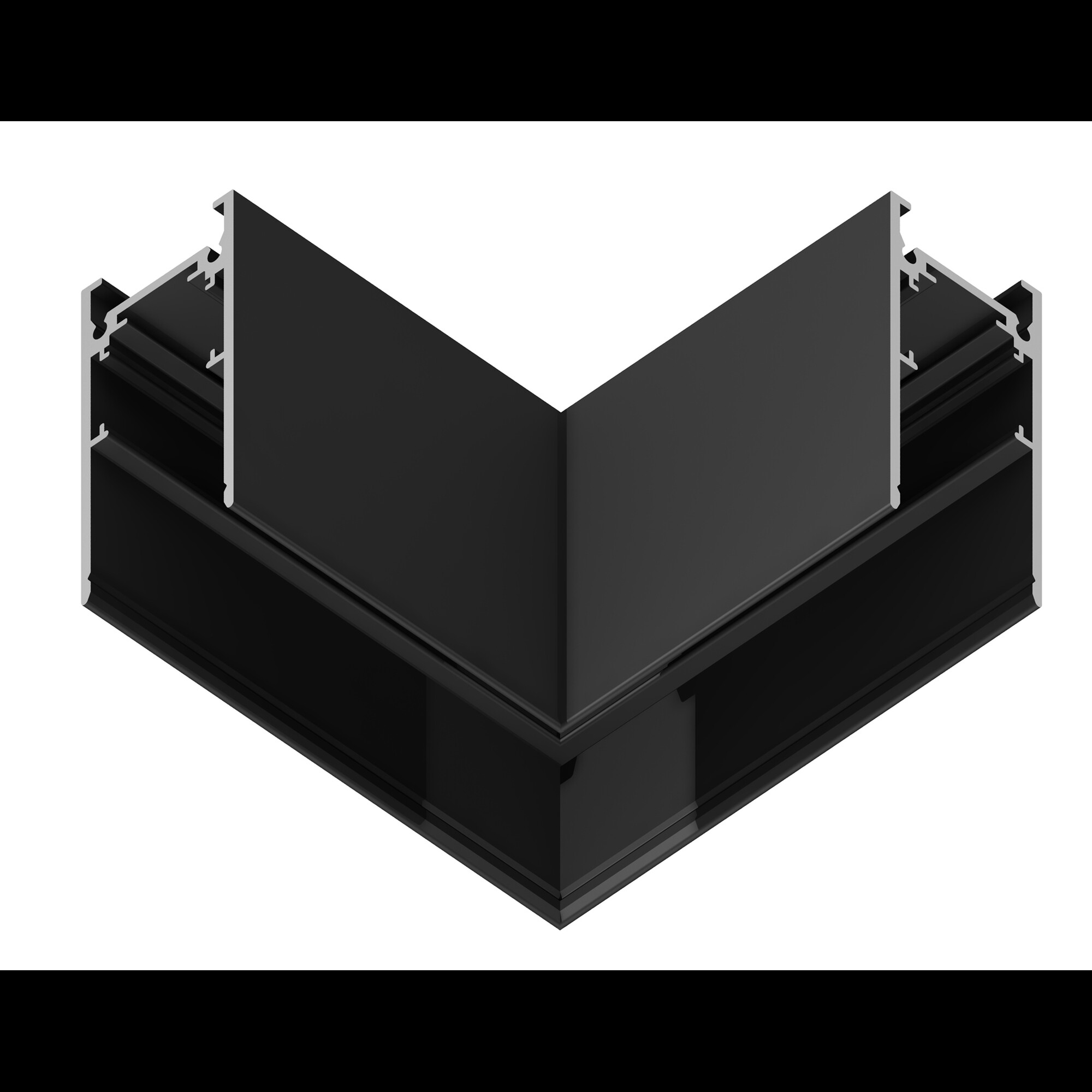 Коннектор угловой для накладного шинопровода Magnetic GL3372 BK черный Ambrella light