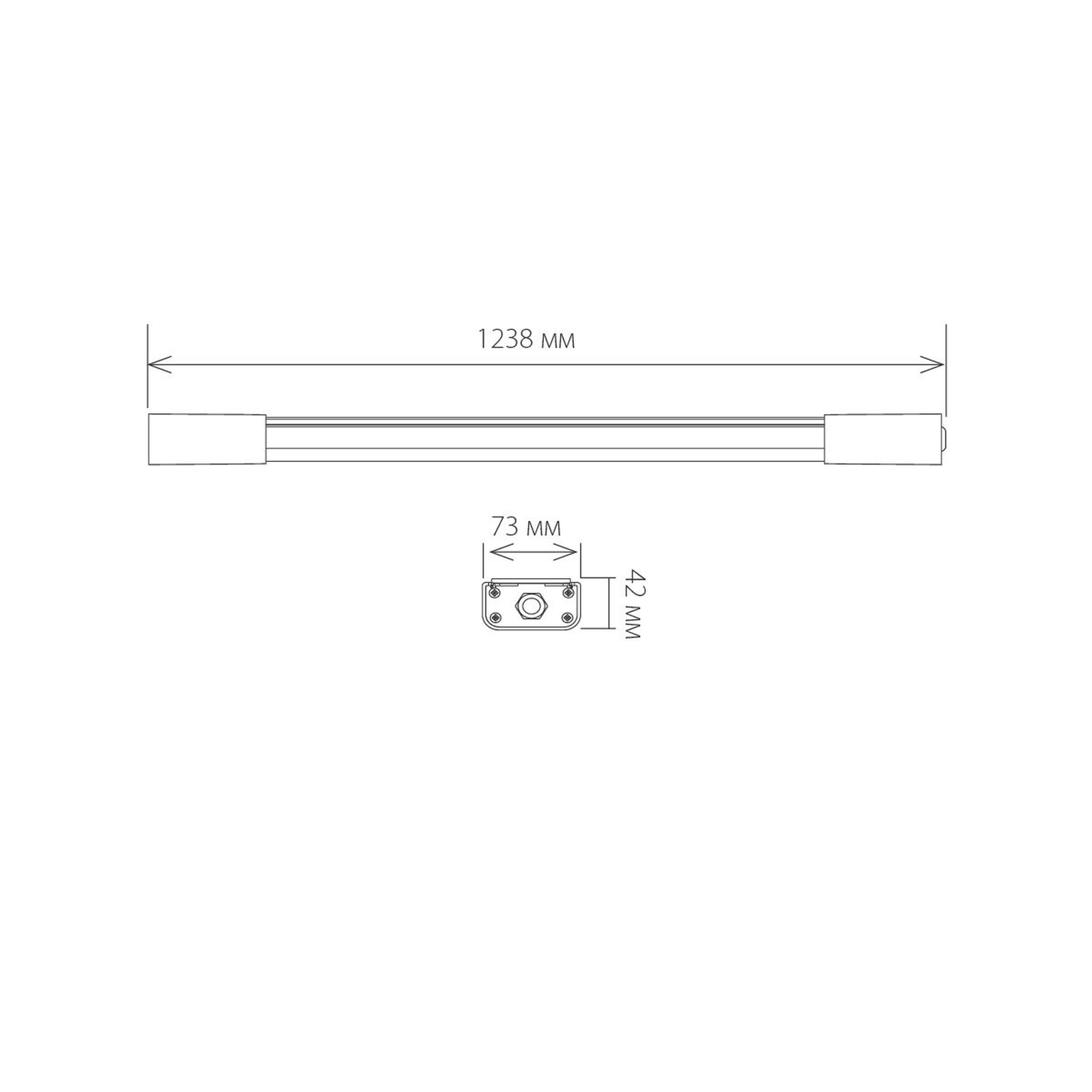 Светильник пылевлагозащищенный LED LTB0201D 60см 18W 6500K Elektrostandard (распродажа)
