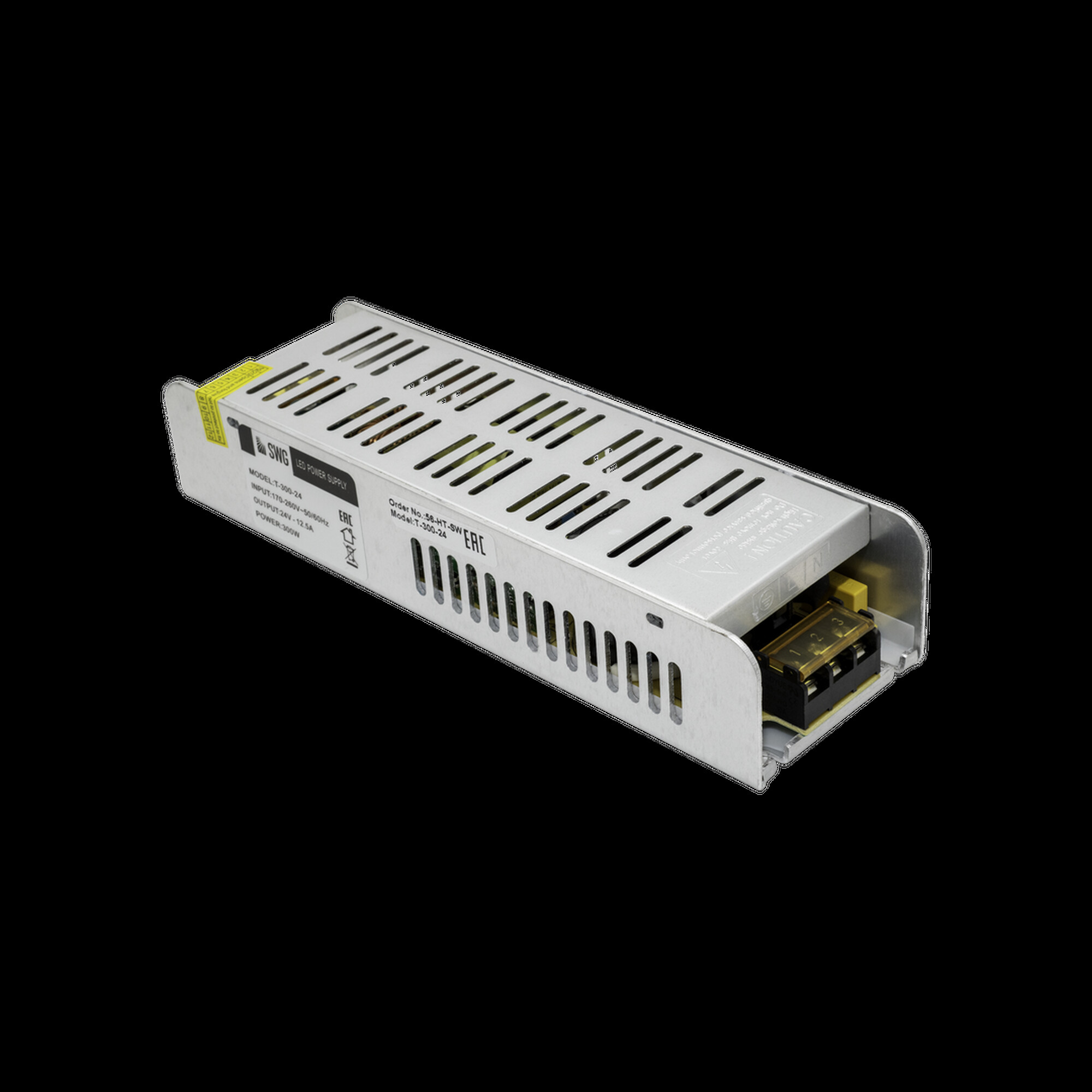 Блок питания компактный (узкий), 300 W, 24V SWG