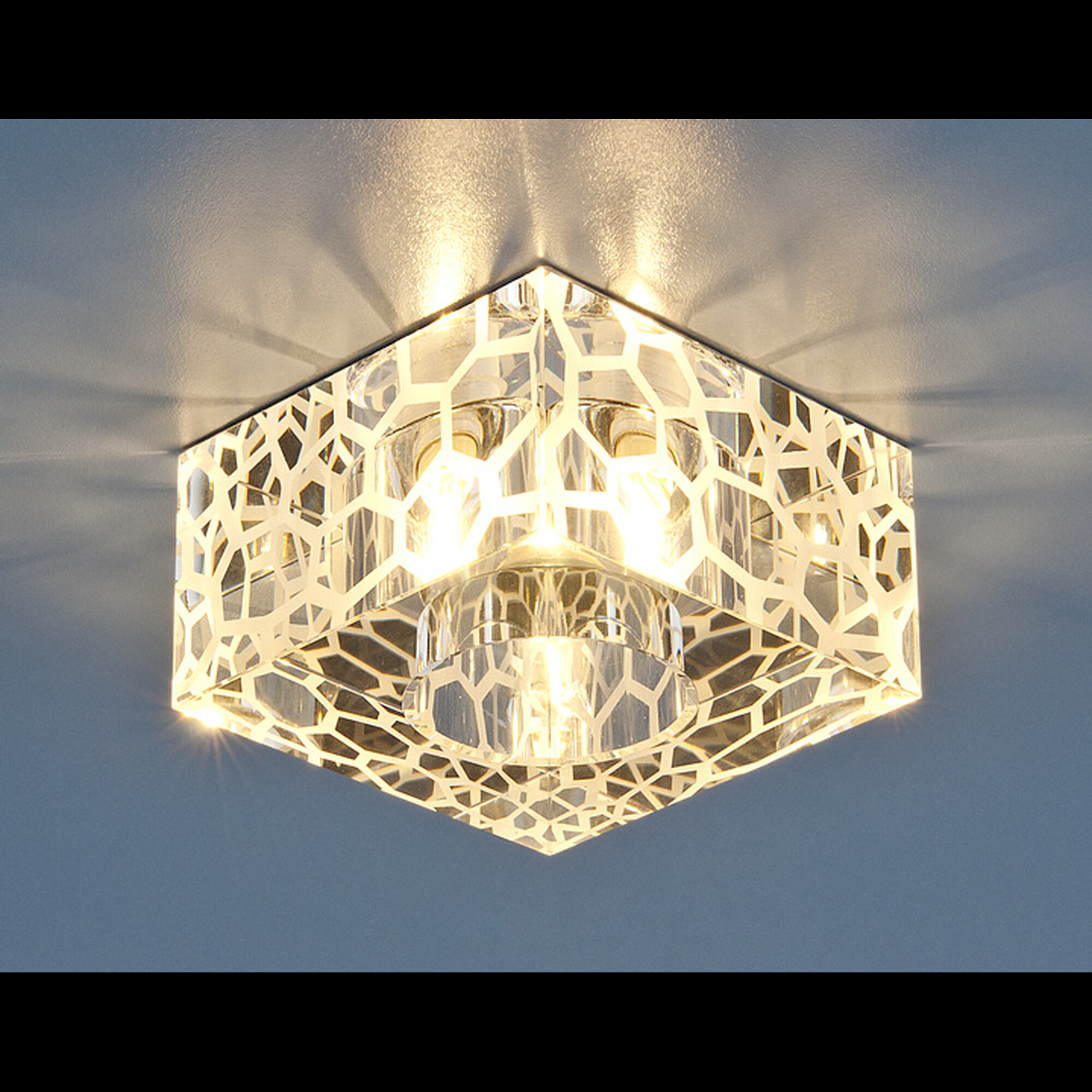 Светильник встраиваемый квадрат 8105 G9 прозрачный Elektrostandard (распродажа)