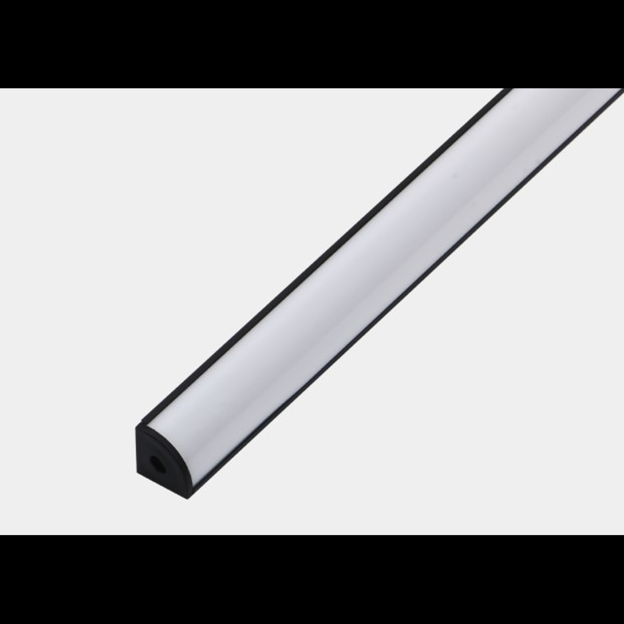 Профиль угловой накладной алюминиевый BEST SF-1616 (2м) (комплект) черный SWG