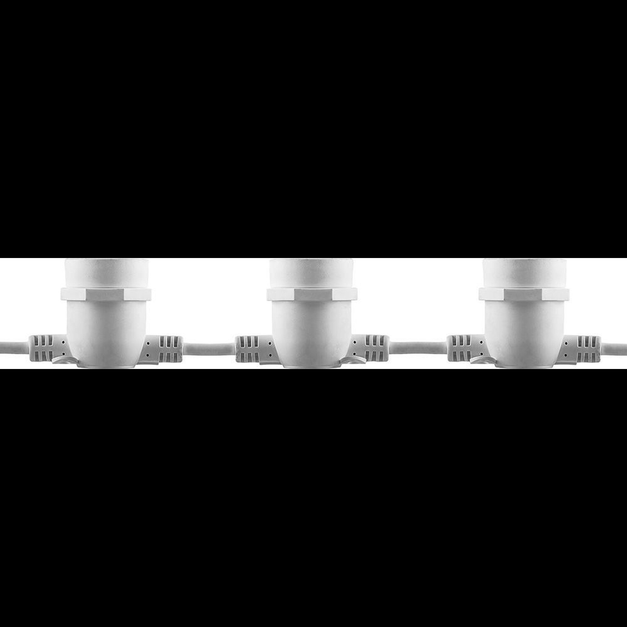 Гирлянда светодиодная Е27 белый, шаг 50см, IP65, 8м (3м сетевой шнур), CL50-8 Feron