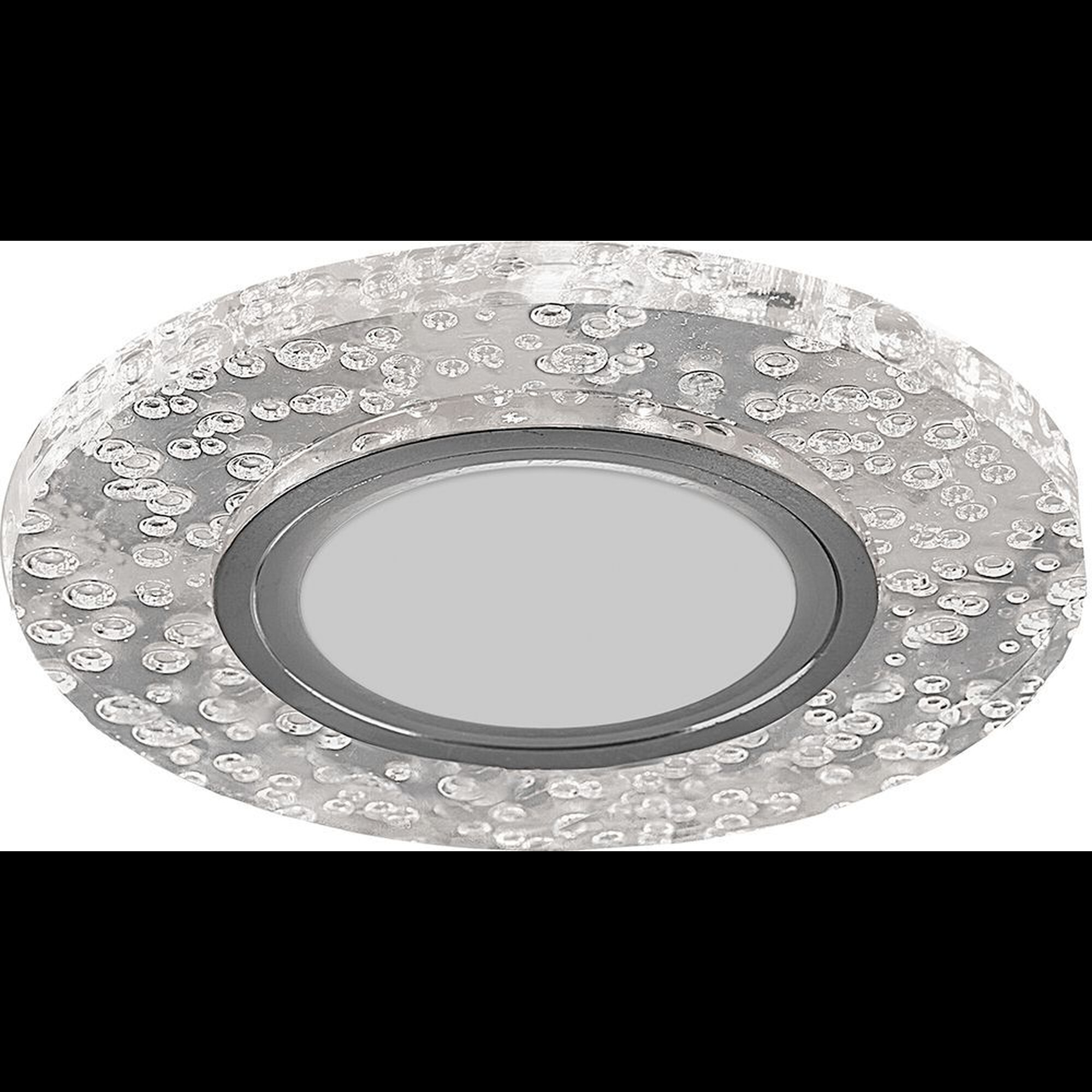 Светильник встраиваемый с разноцветной LED подсветкой CD953 потолочный MR16 G5.3, прозрачный Feron (распродажа) 