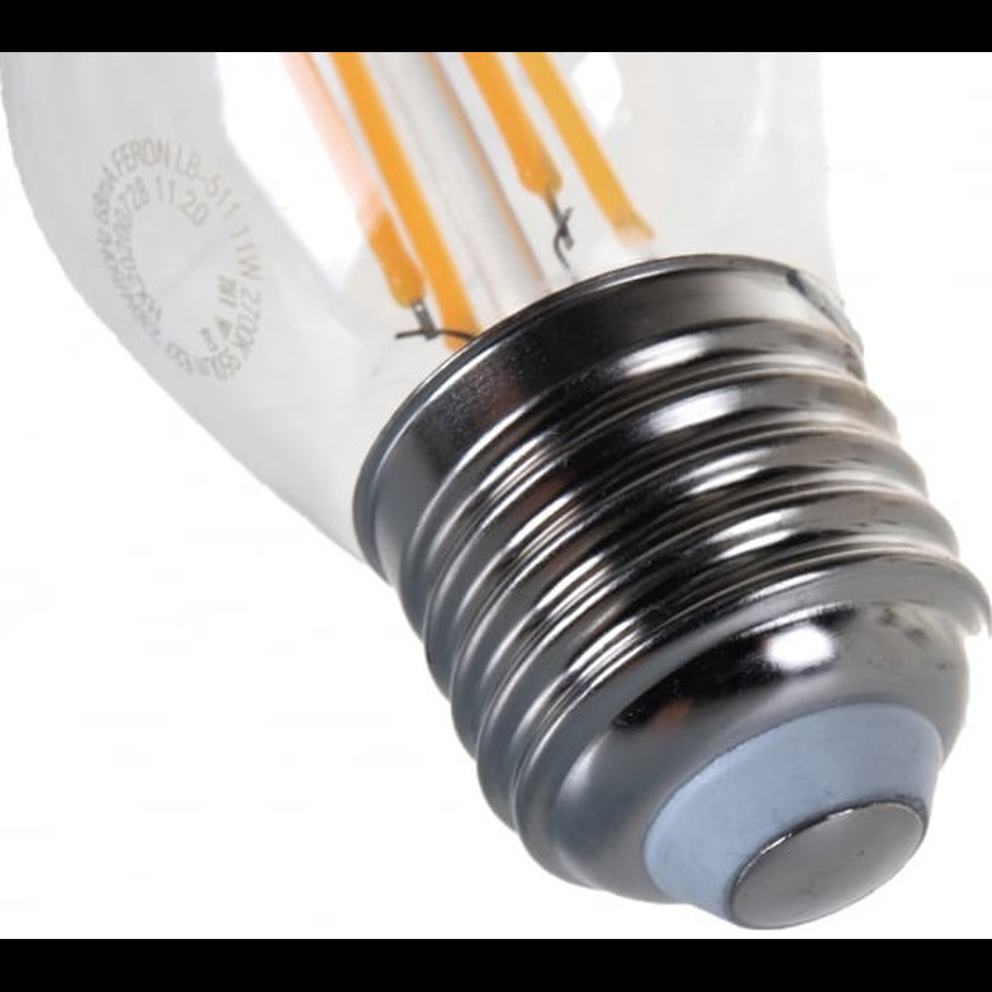 Лампа светодиодная (11W) 230V E27 2700K прозрачная, LB-511 Feron