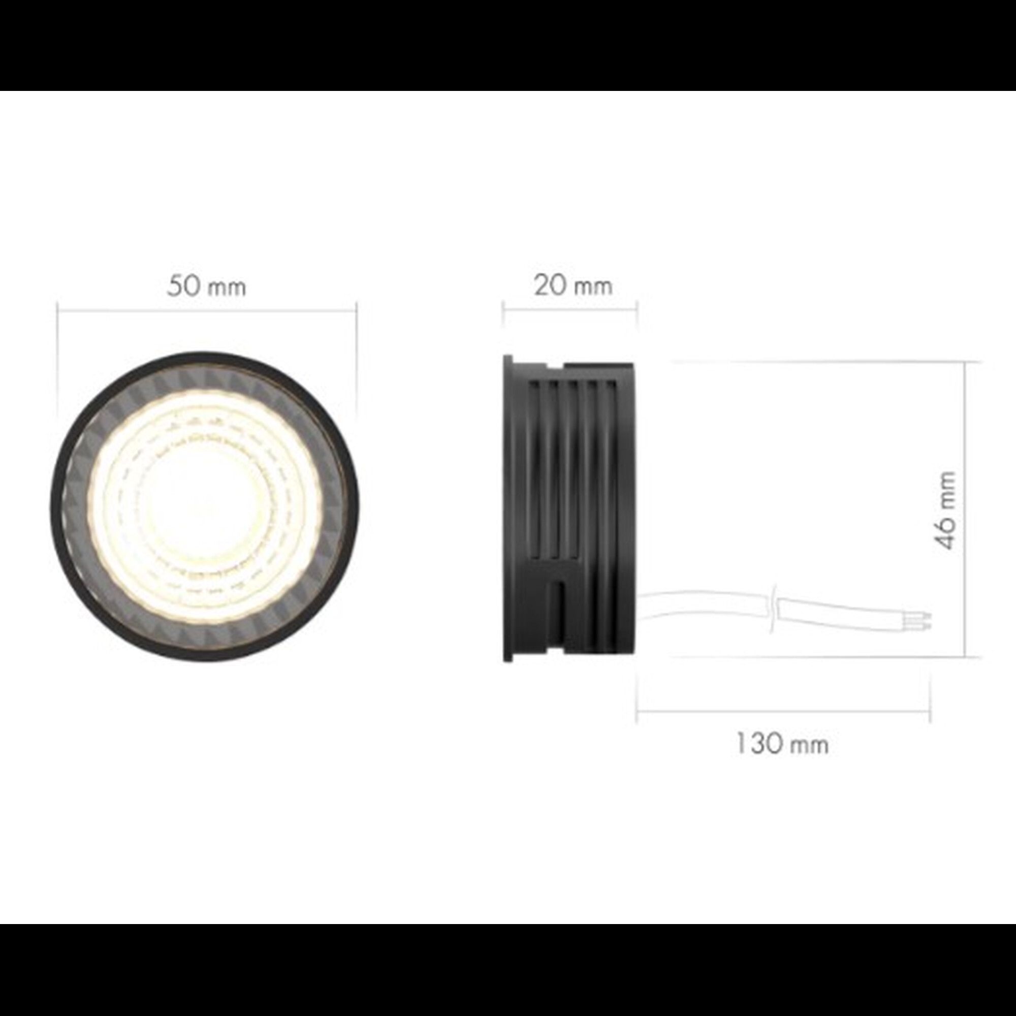 Светодиодный модуль черный керамический корпус DK3000-7W-BK Denkirs