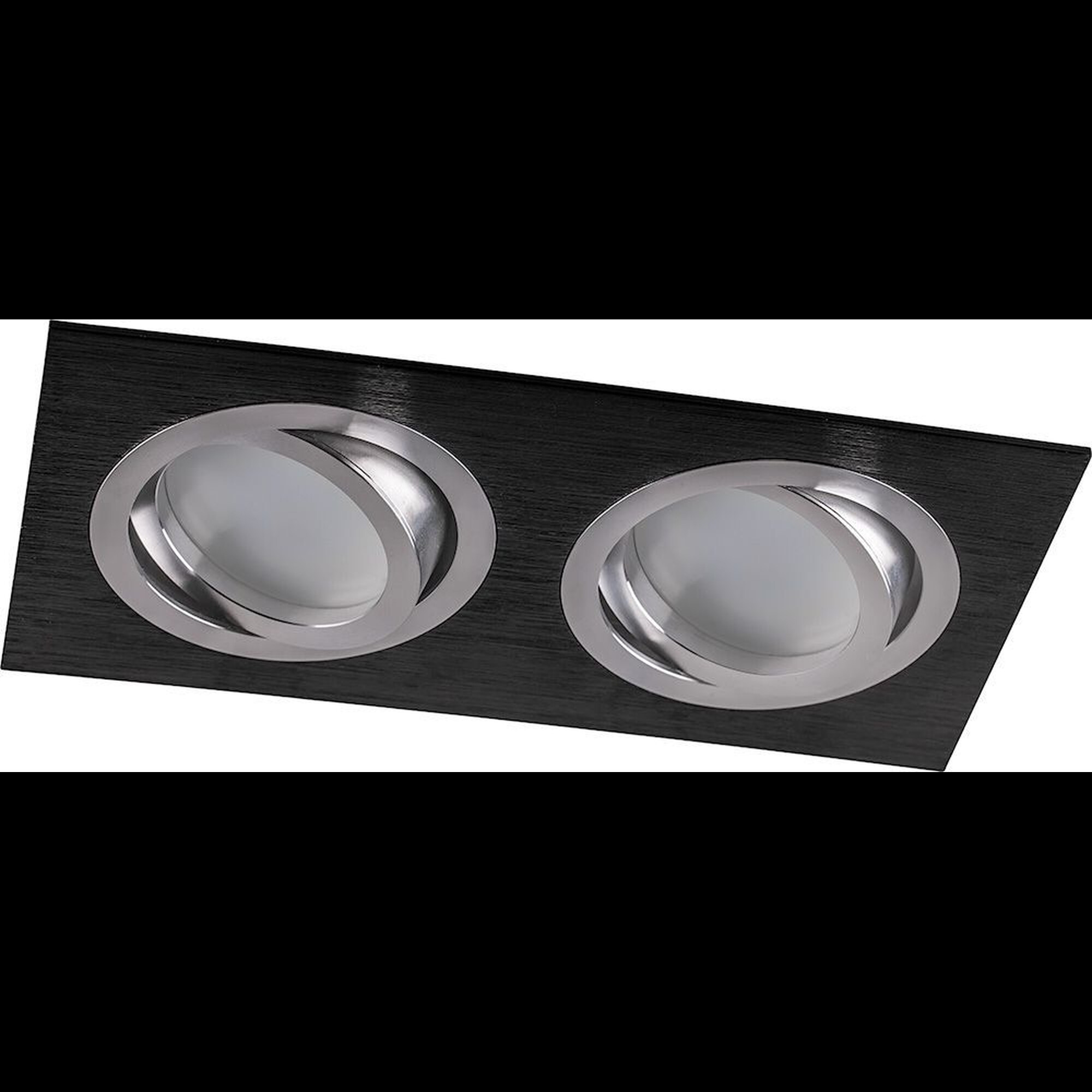 Светильник встраиваемый прямоугольник поворотный DL2802 MR16 50W черный Feron