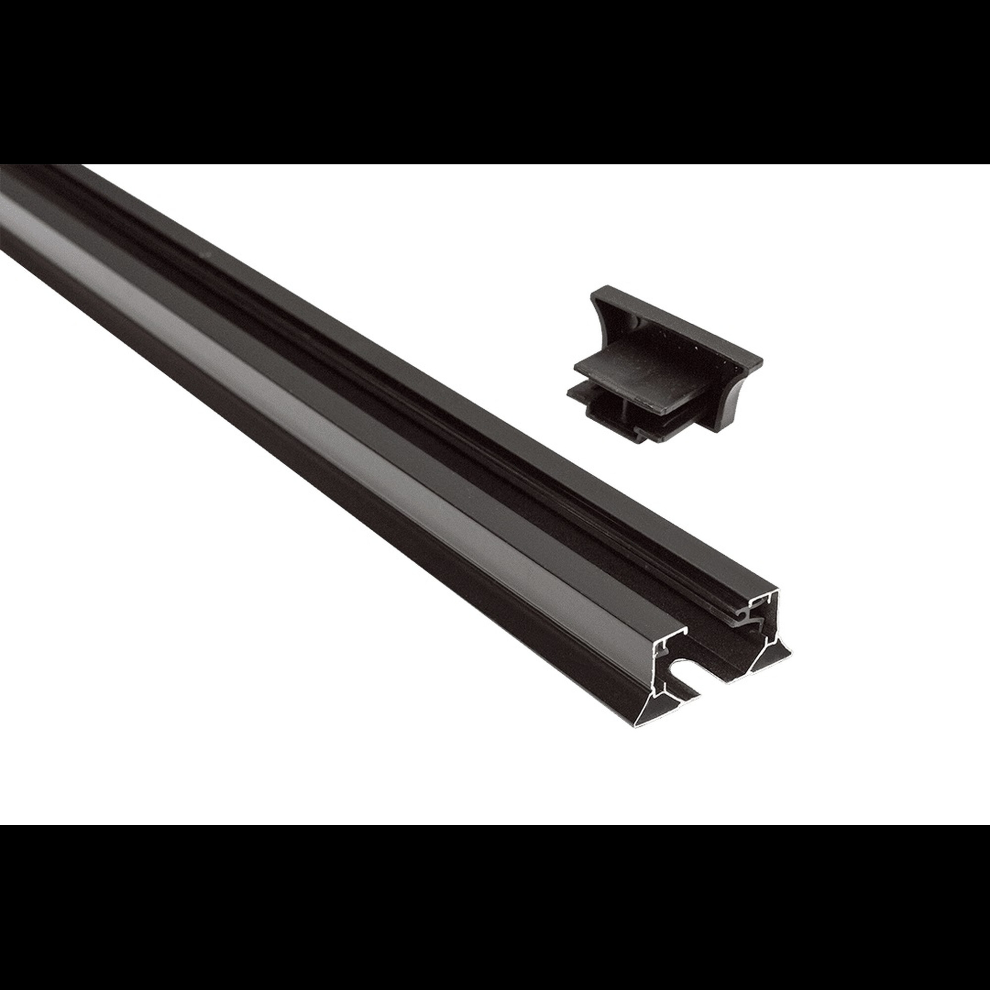 Шинопровод (трек) черный 1,5м. SWG (распродажа)