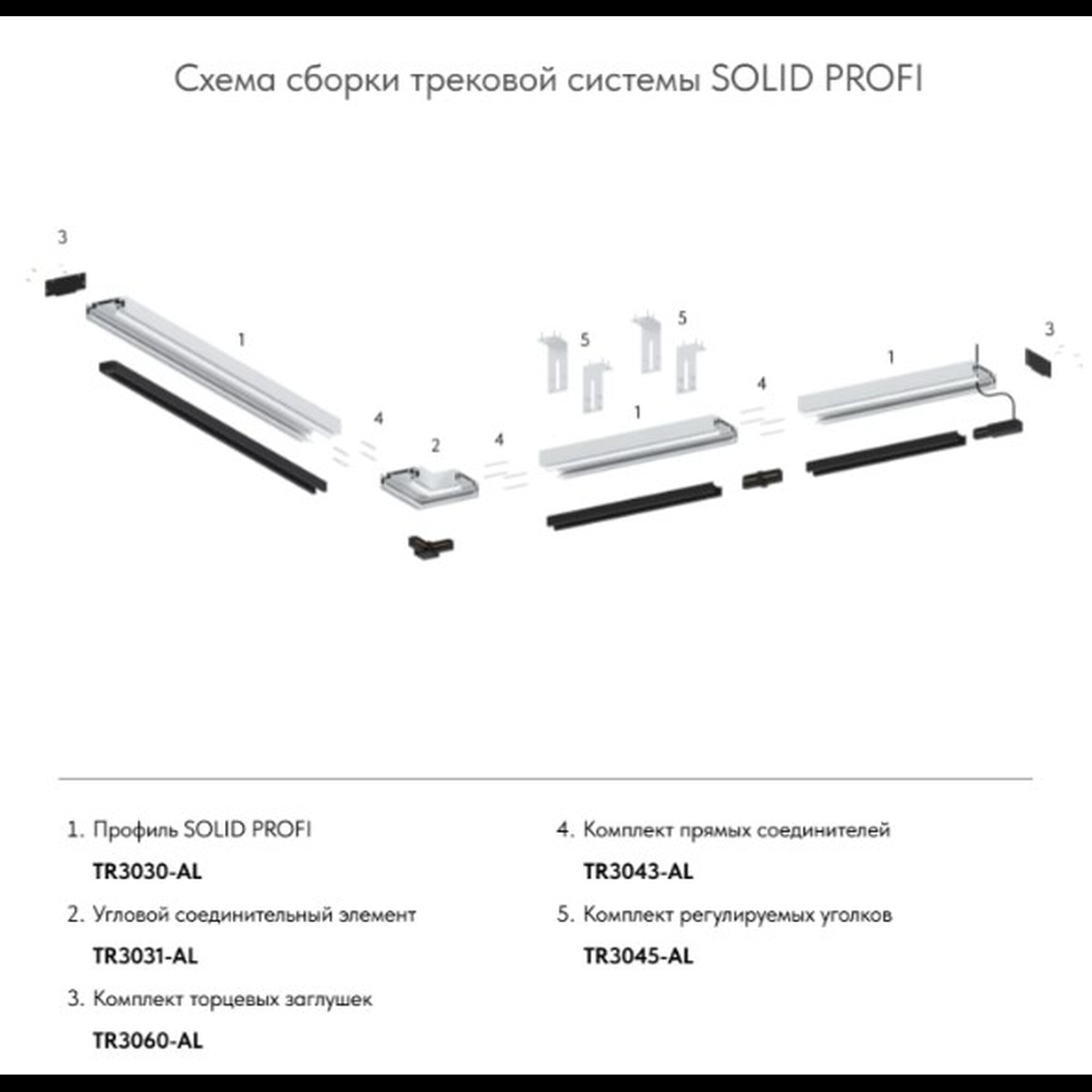 Комплект соединителей прямых SMART ONE TR3043-AL Denkirs
