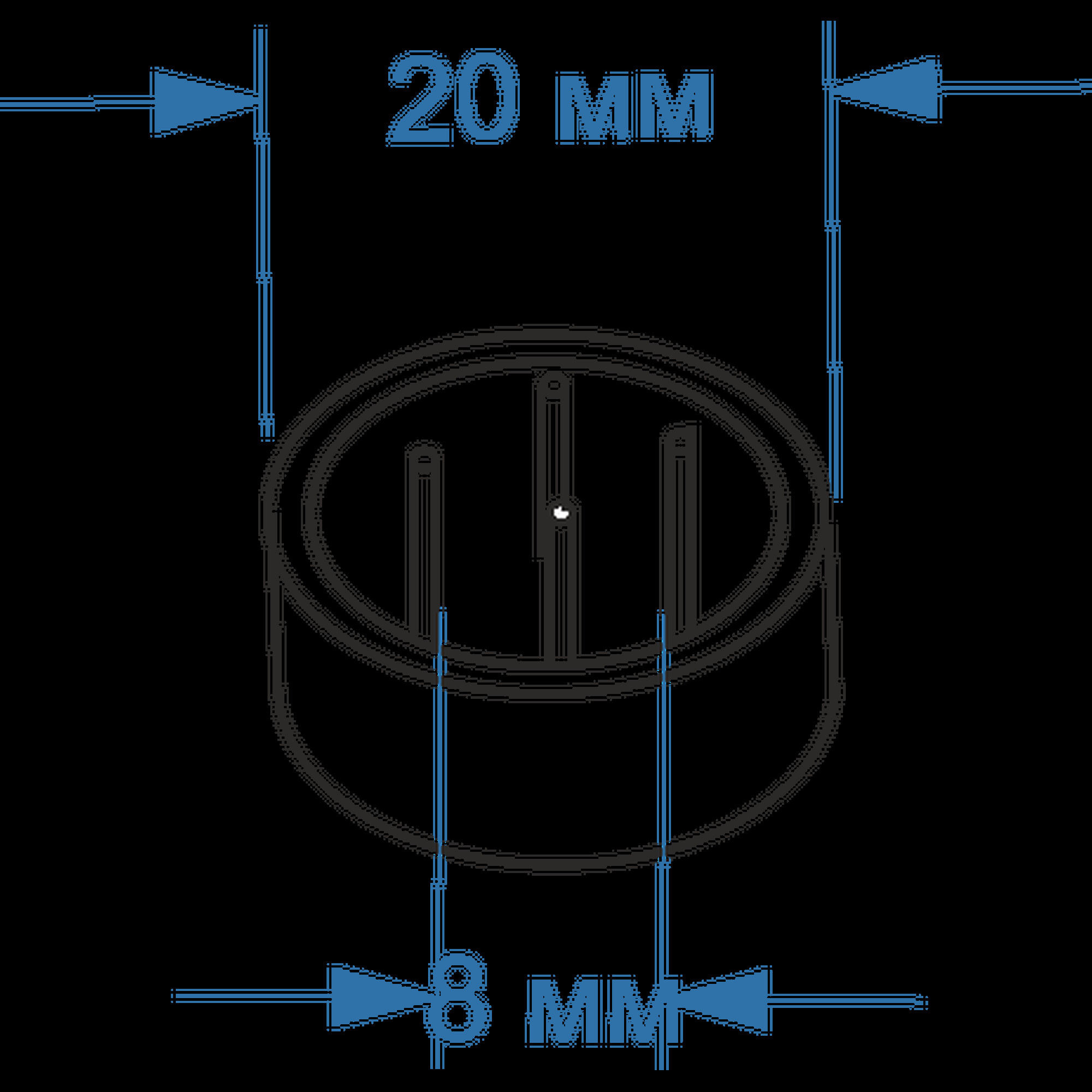 Коннектор для TQN8100/PTN40 П 20см SignImpress