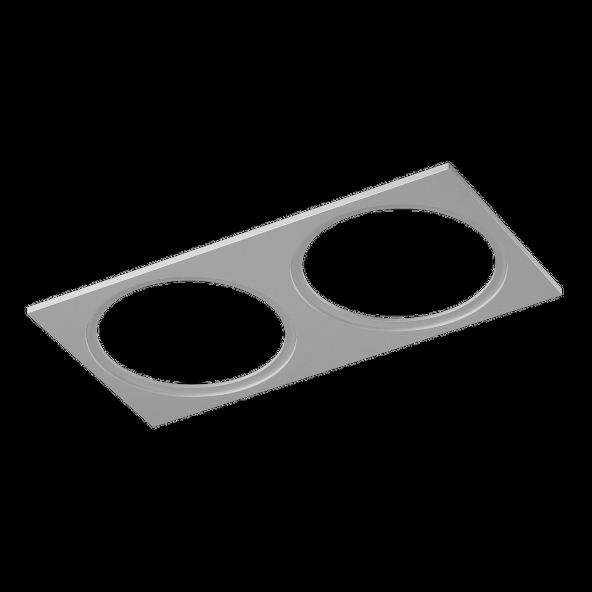 Рамка двойная квадрат для COMBO 4, белая SWG