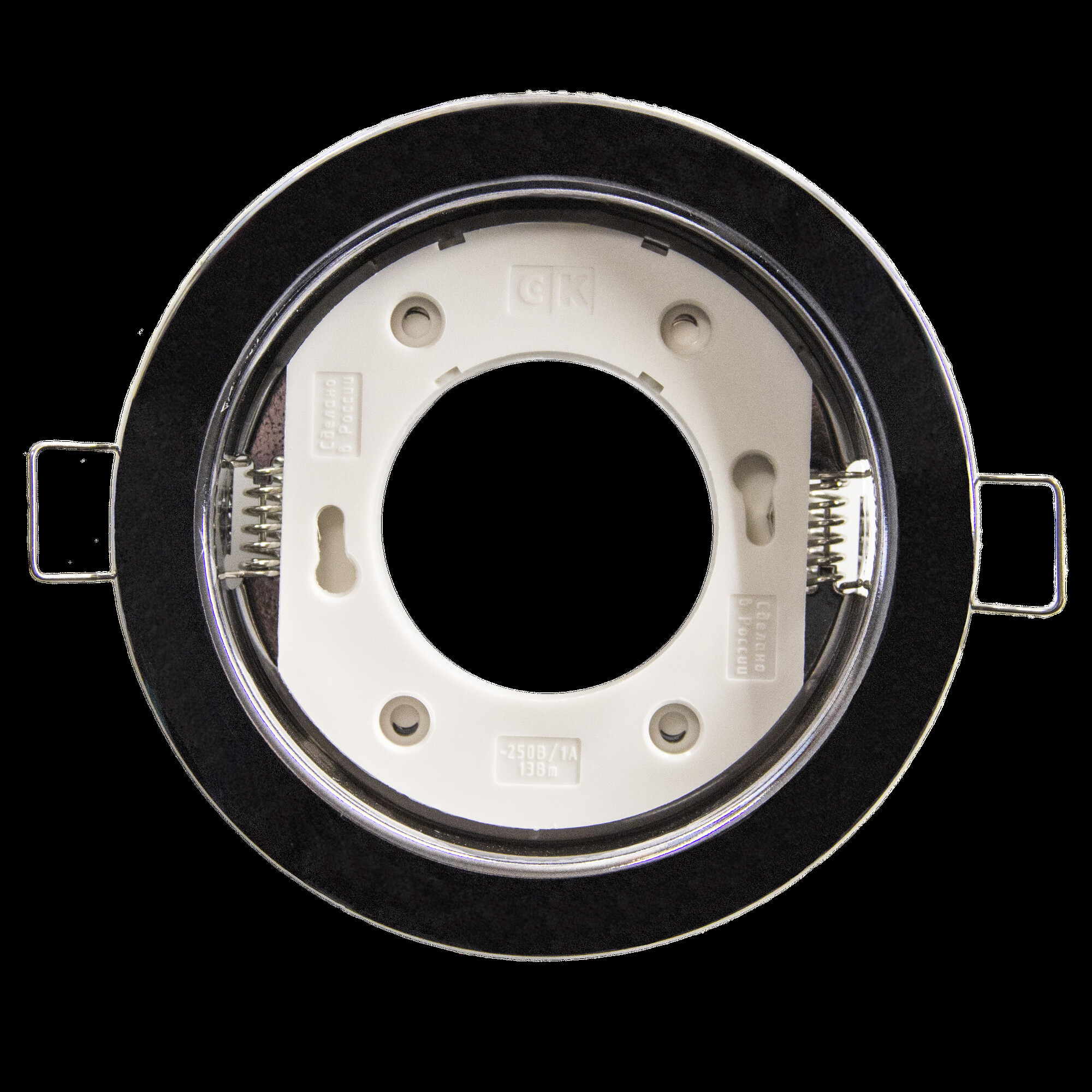 Светильник встраиваемый GX53 U чёрный хром (85шт в коробке) - 1 штука