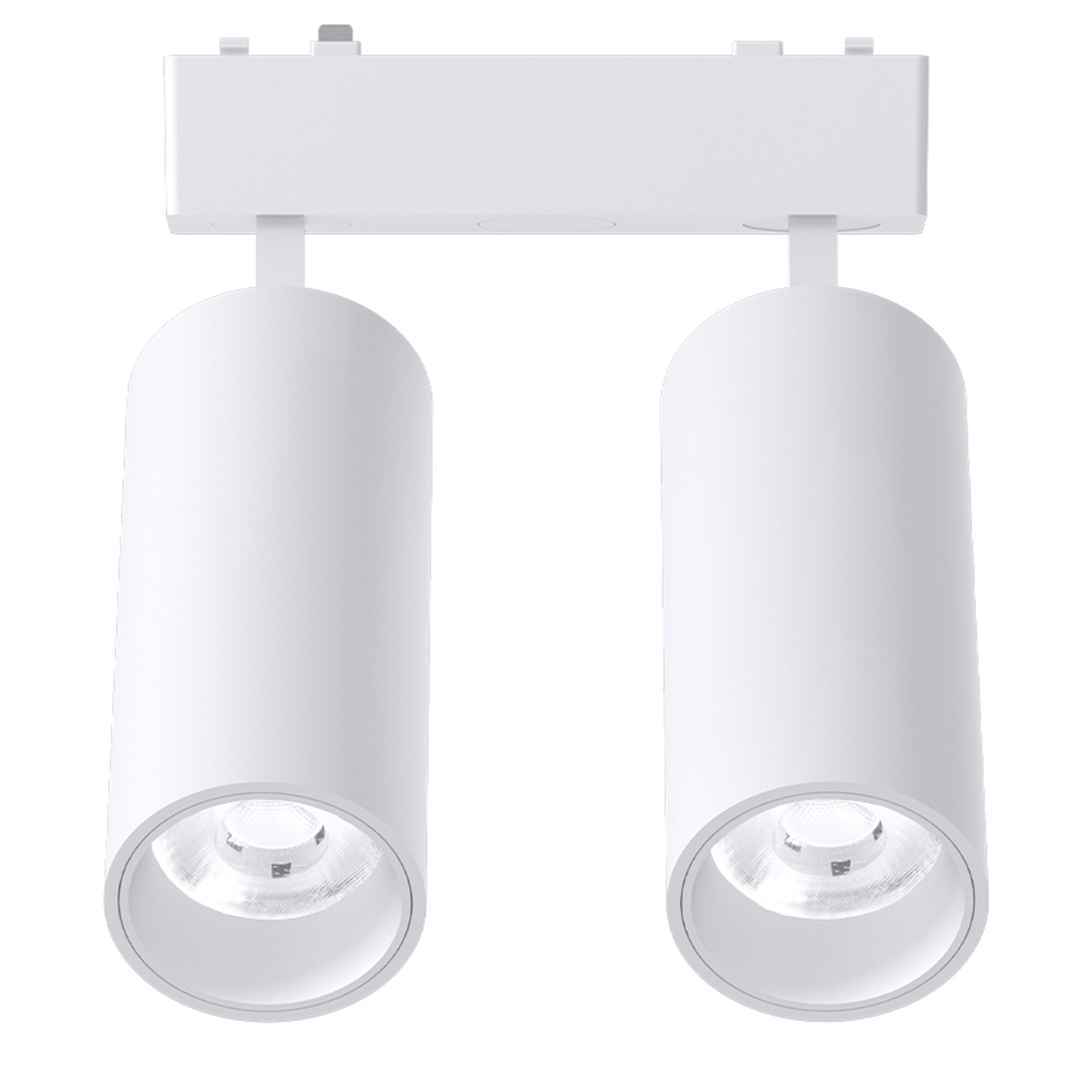 Светильник трековый 1фаза магнитный Inclin-1 двойной Bridgelux 48В 18Вт 4000К Белый 3г SignImpress