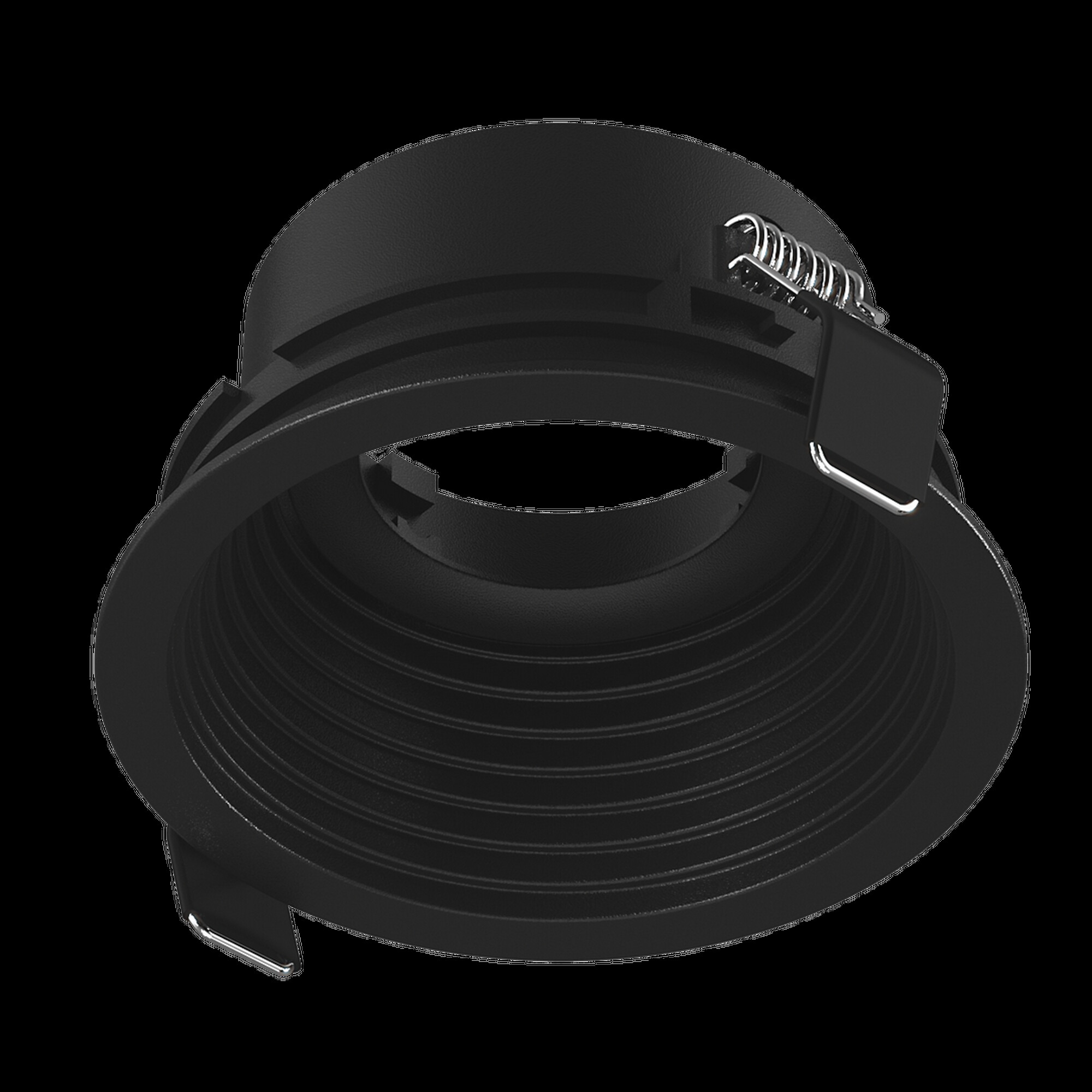 Корпус светильника встраиваемый COMBO 4, черный, IP20 круглый SWG