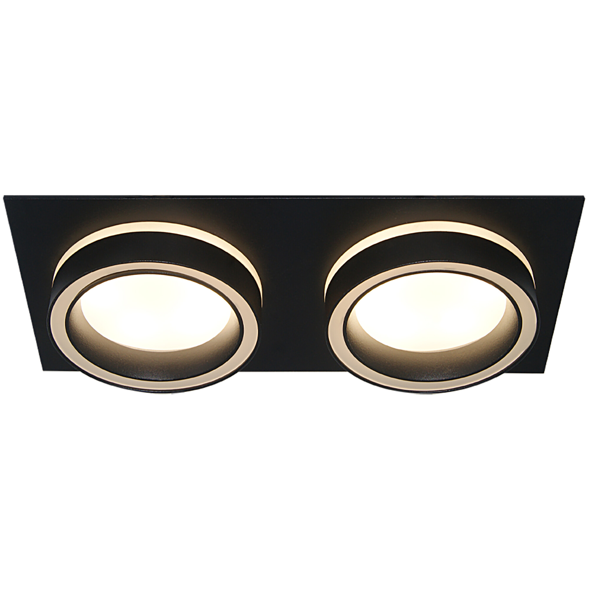 Светильник встраиваемый GX53 с акрилом прямоугольник 010218 Чёрный SignImpress