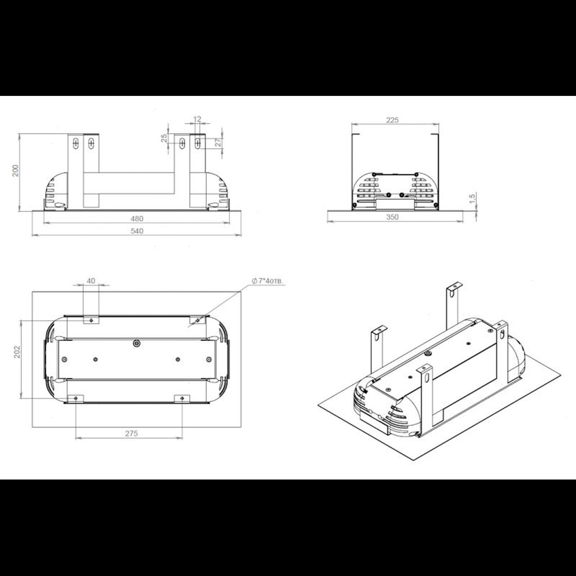 Светильник светодиодный ДВУ 07-104-50-Д110 (104 Вт, 13142 Лм, 8,1 кг) Ферекс