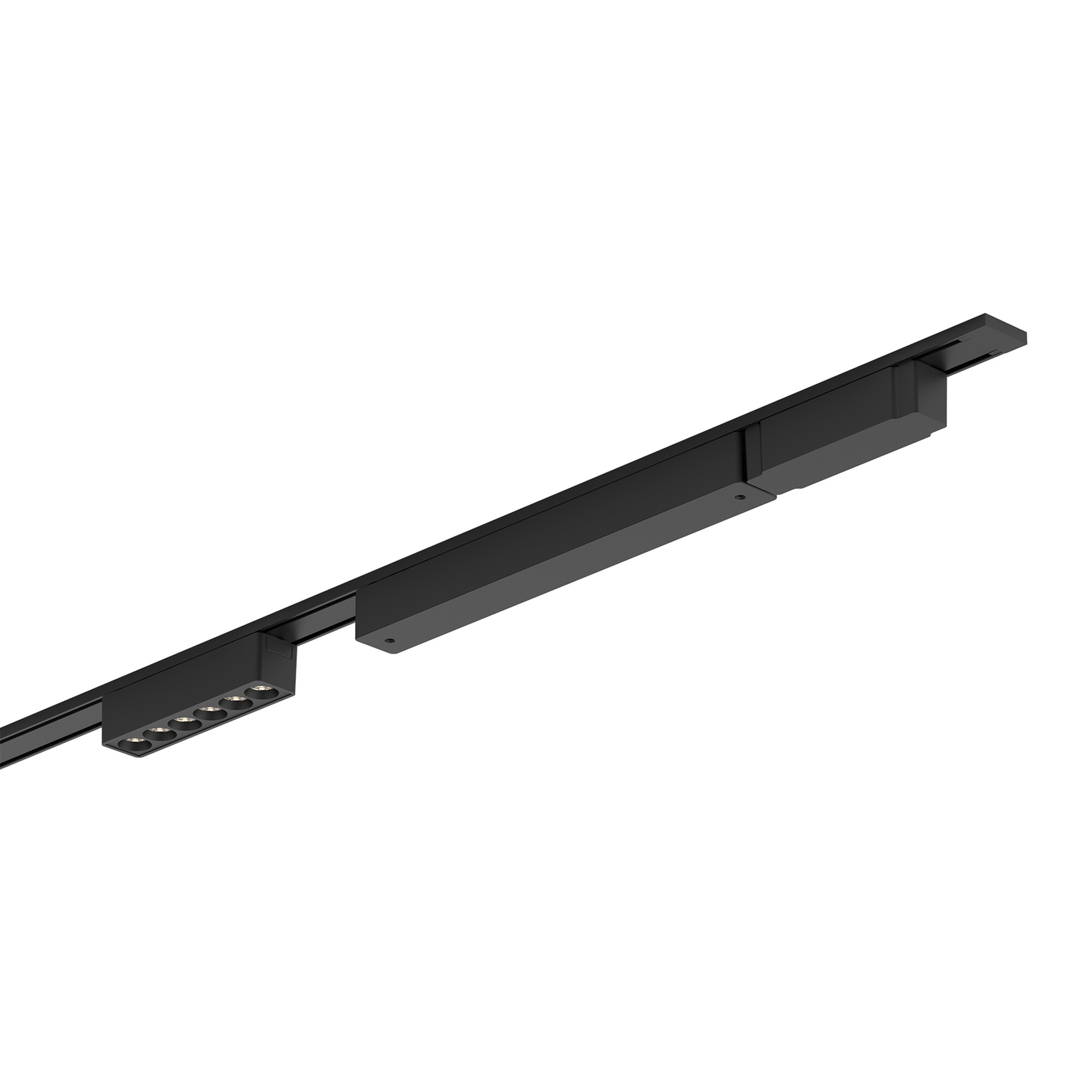 Шинопровод 1фаза накладной Ultra Thin 24/48В для магнитных треков Чёрный 3м SignImpress