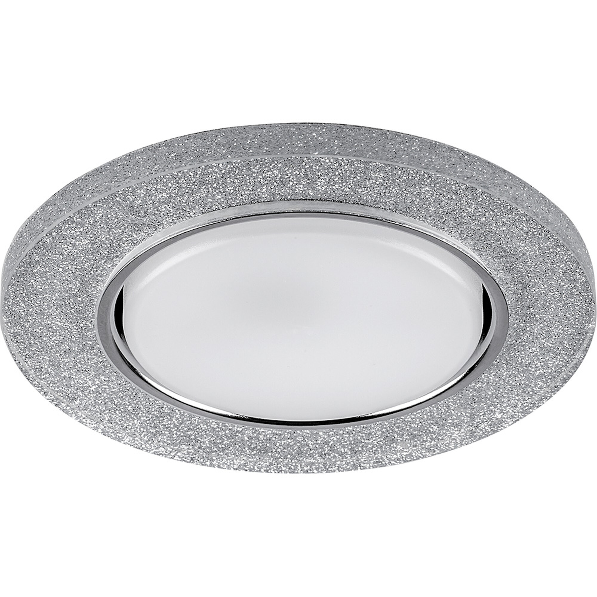 Светильник встраиваемый с подсветкой CD4041 GX53 4000K 15W серебр хром Feron