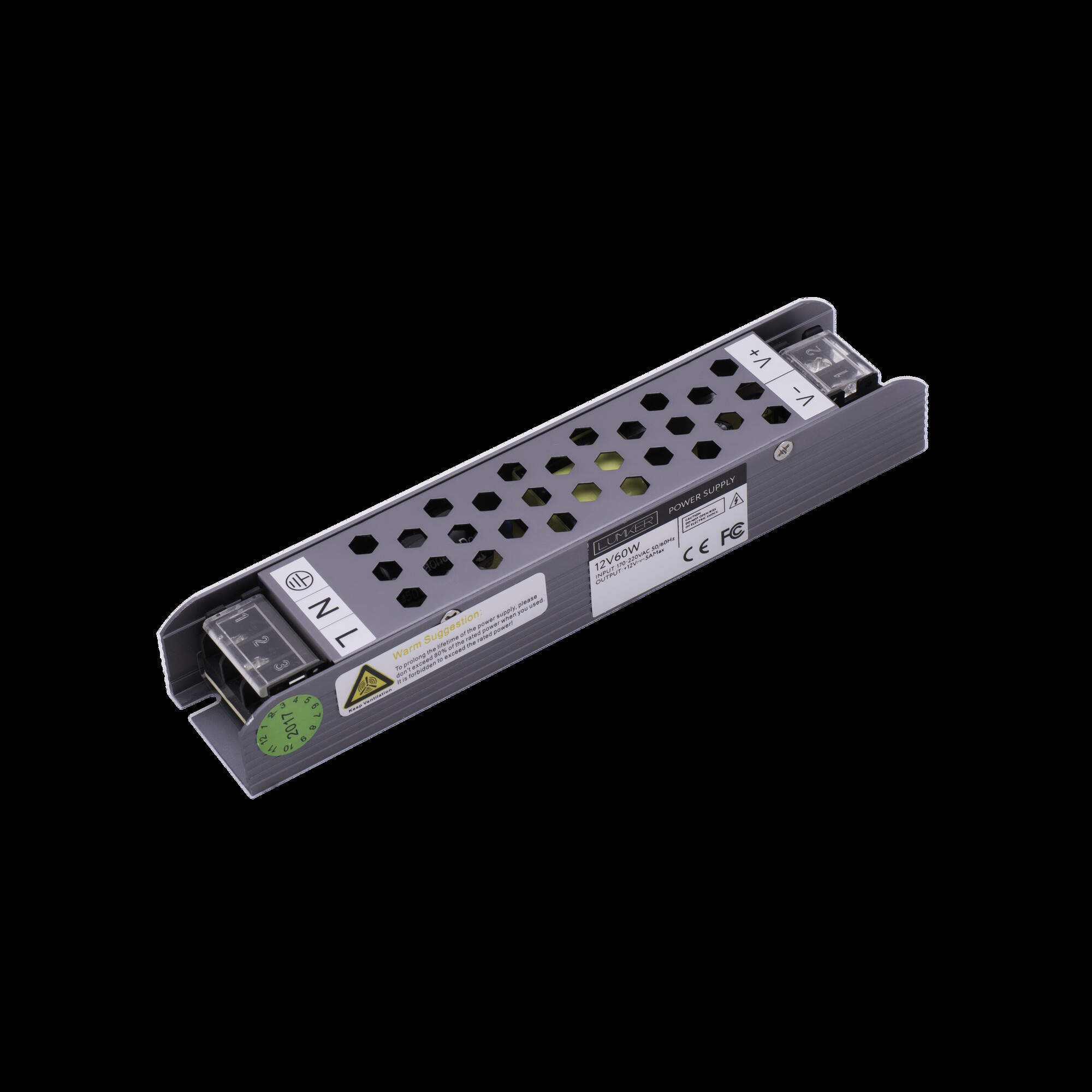 Блок питания LUX компактный, 12В, 60Вт, IP20 SWG