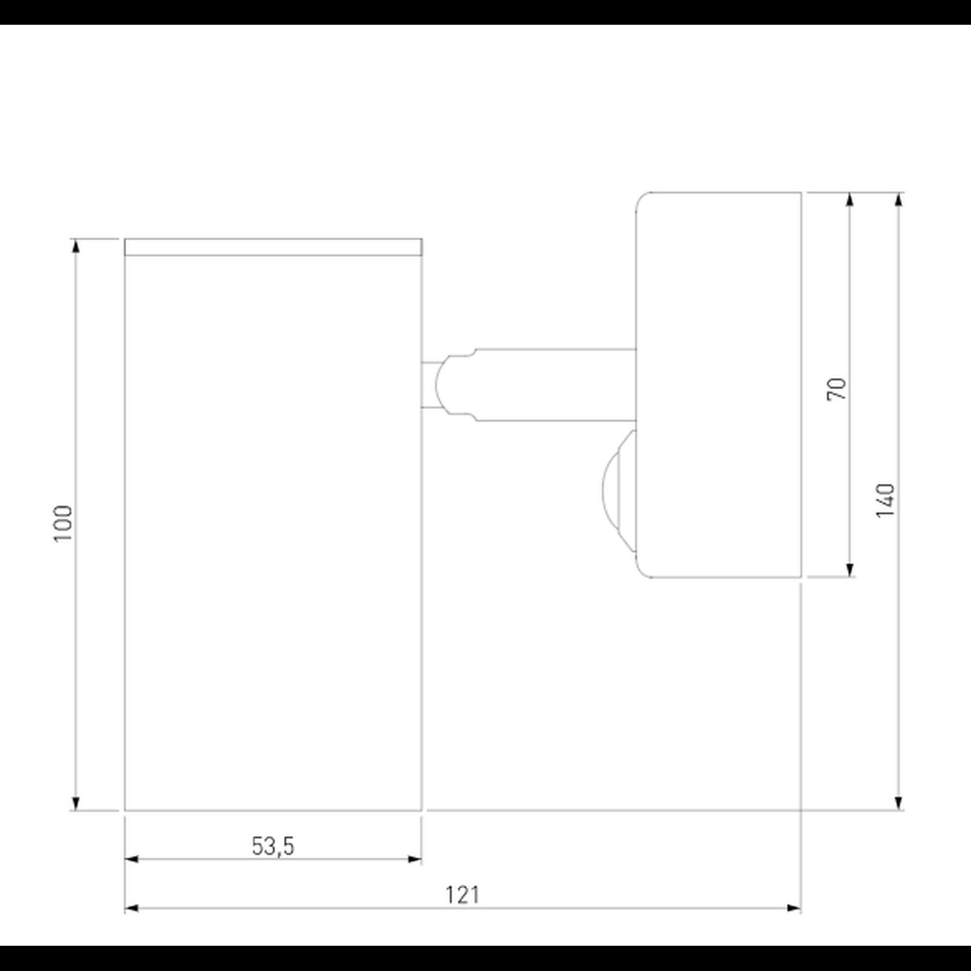 Светильник настенный Rutero GU10 SW чёрный Elektrostandard 