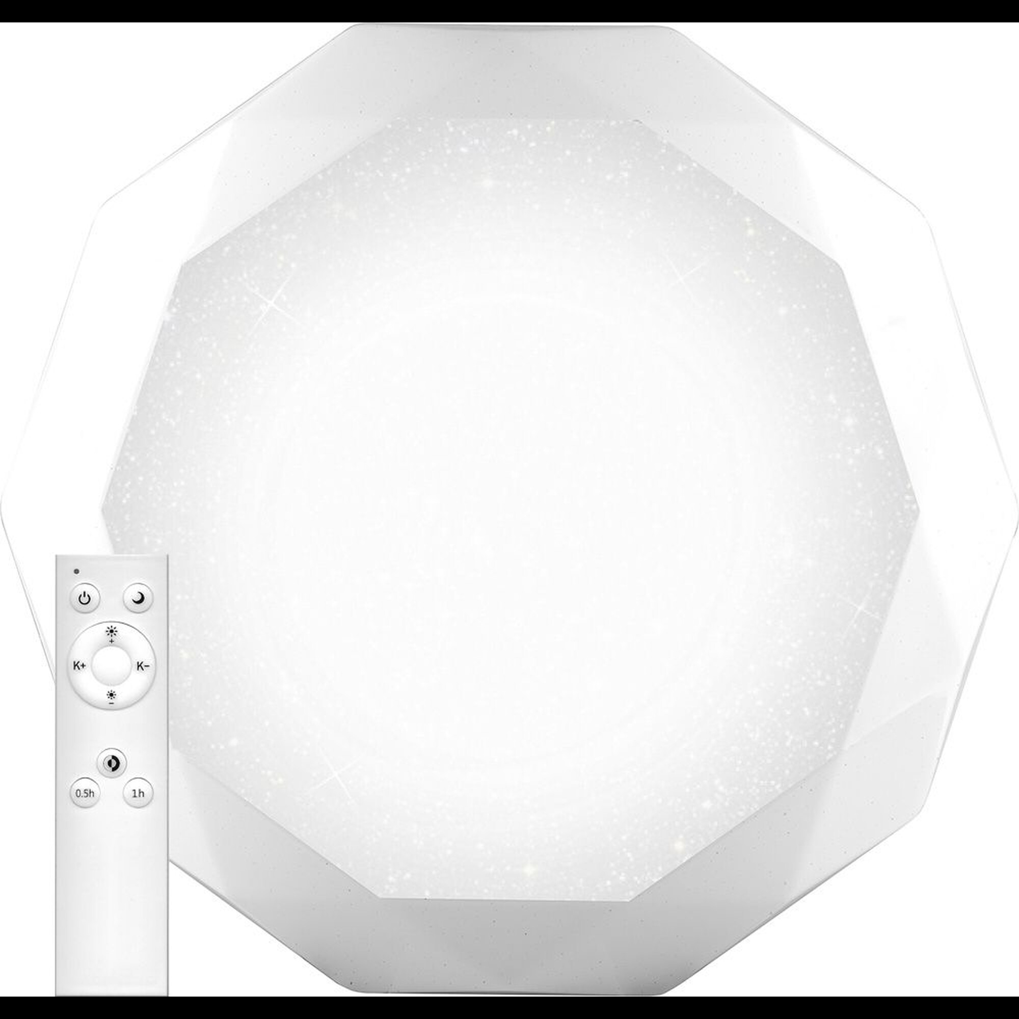 Светильник светодиодный управляемый с пультом 70W, Max. 5300Lum, 3000К-6000K, IP20, AL5200 Feron