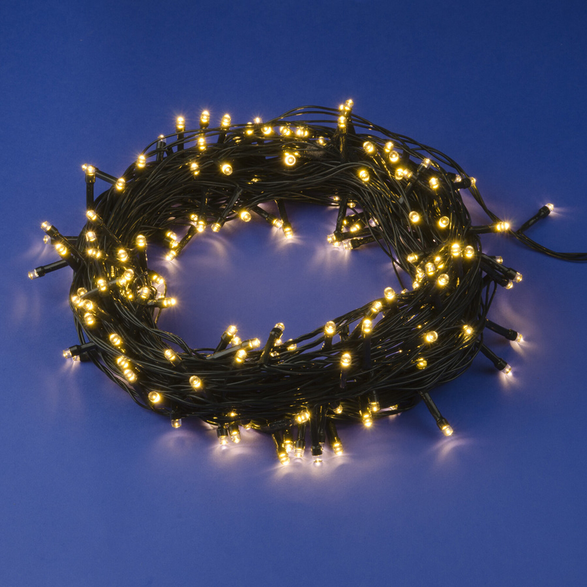 Гирлянда светодиодная с конт., 30м.300 светод., тёплый, про. зел. ULD-S3000-300/DGA WARM WHITE Uniel (распродажа)