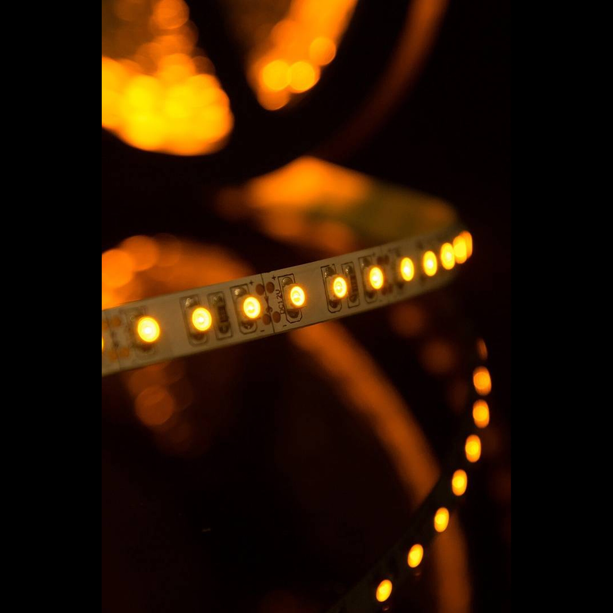 Лента светодиодная стандарт SMD3528 120LED/м 9,6Вт/м 12В IP20 Цвет:Желтый (1метр) ЗМ SWG