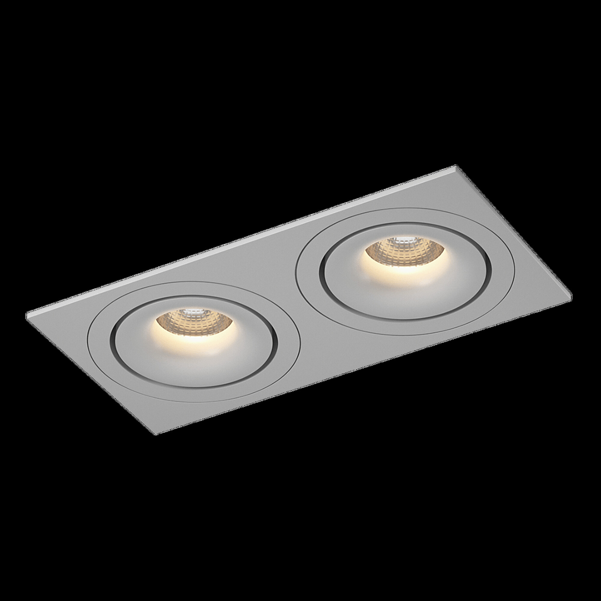 Рамка двойная квадрат для COMBO 4, белая SWG