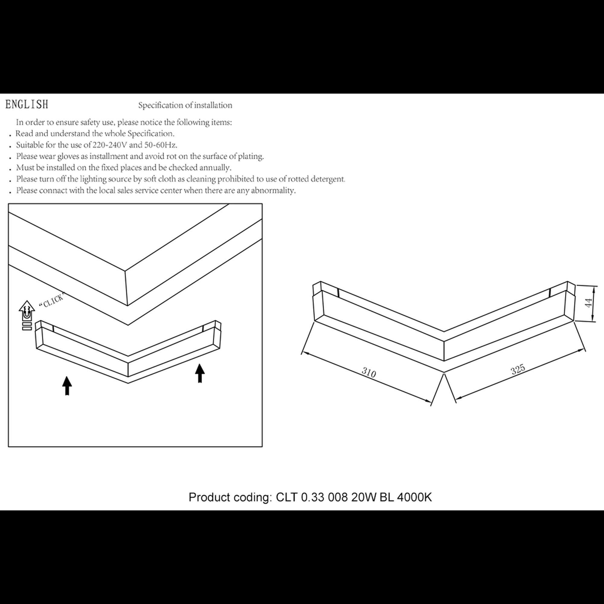 Светильник трековый магнитный Crystal Lux CLT 0.33 008 20W BL 4000K