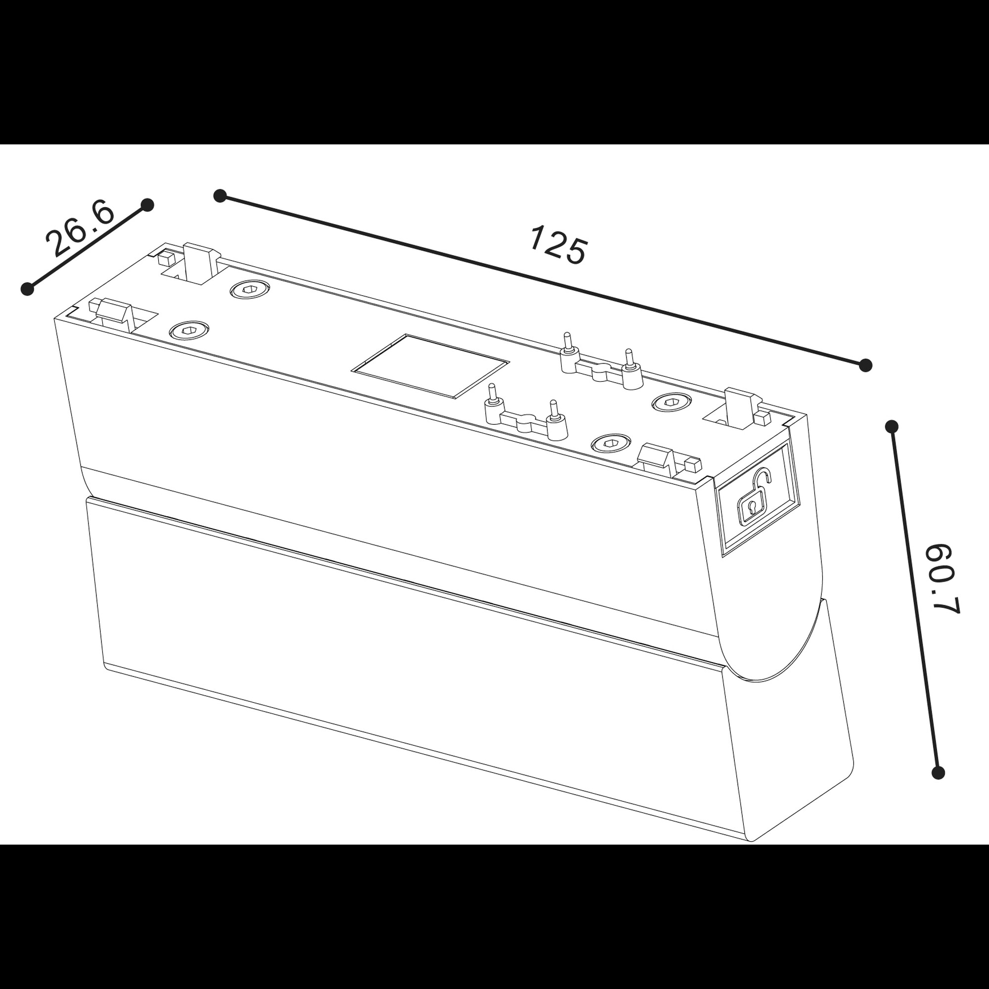 Светильник трековый SLIM, 48В 10W черный 2700-6000К DL-SLIM-FLBL-10-CCT SWG