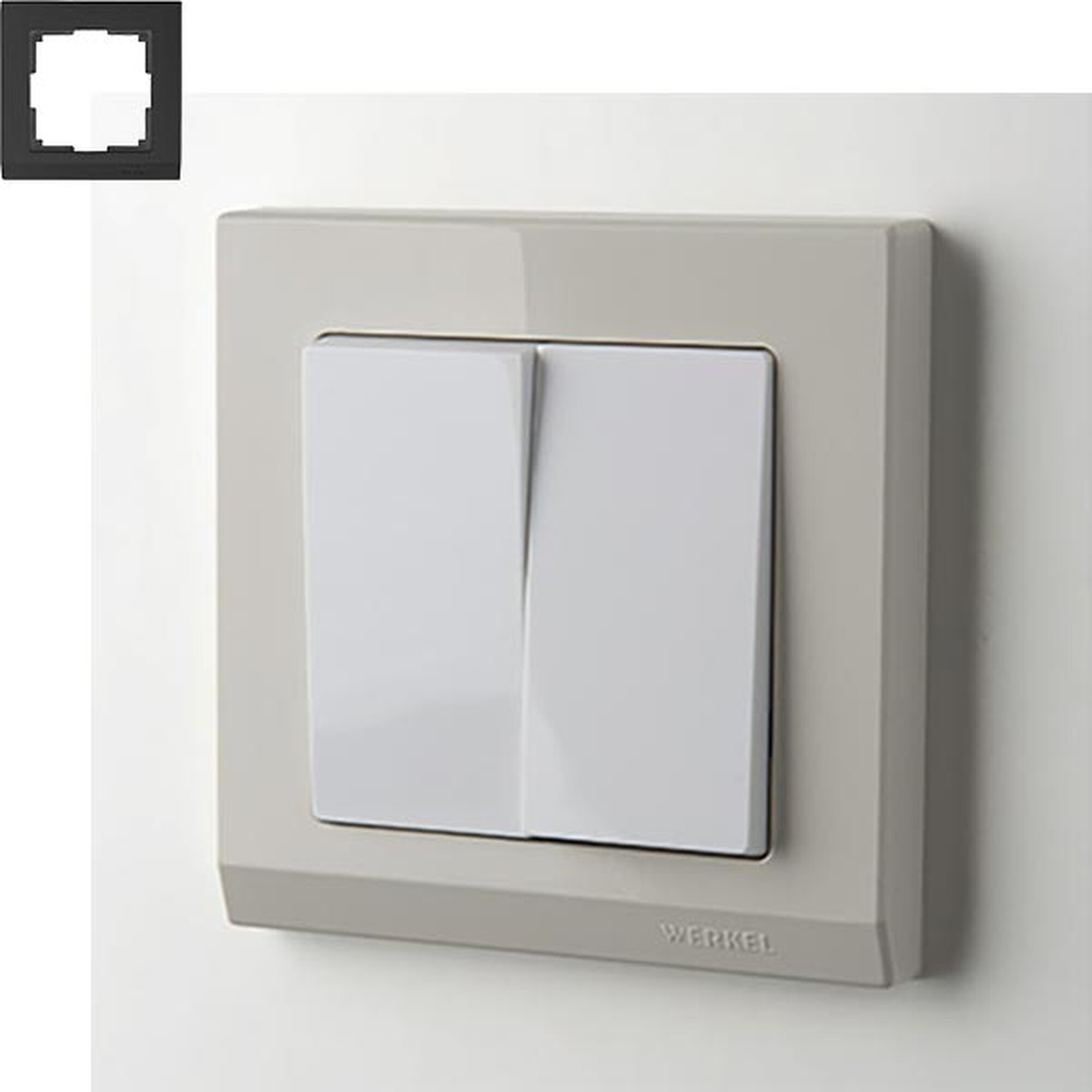 Рамка на 1 пост (слоновая кость) / W0011803 (распродажа)