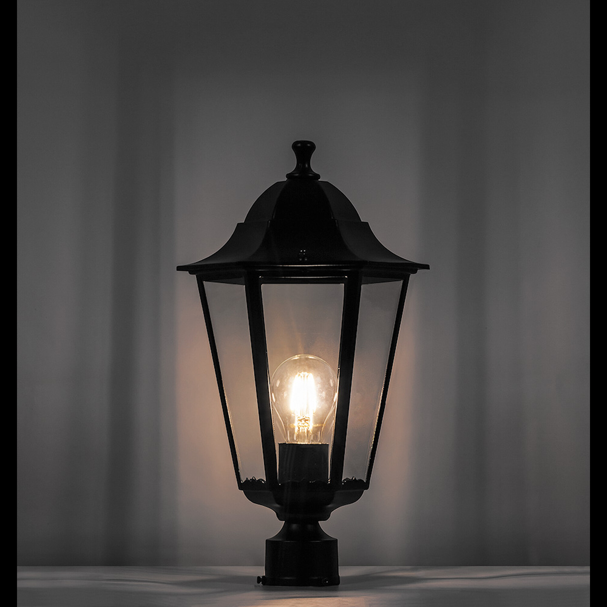 Светильник столбовой декоративный 6103 60W 230V E27 170*170*310мм черный d-45 мм Feron