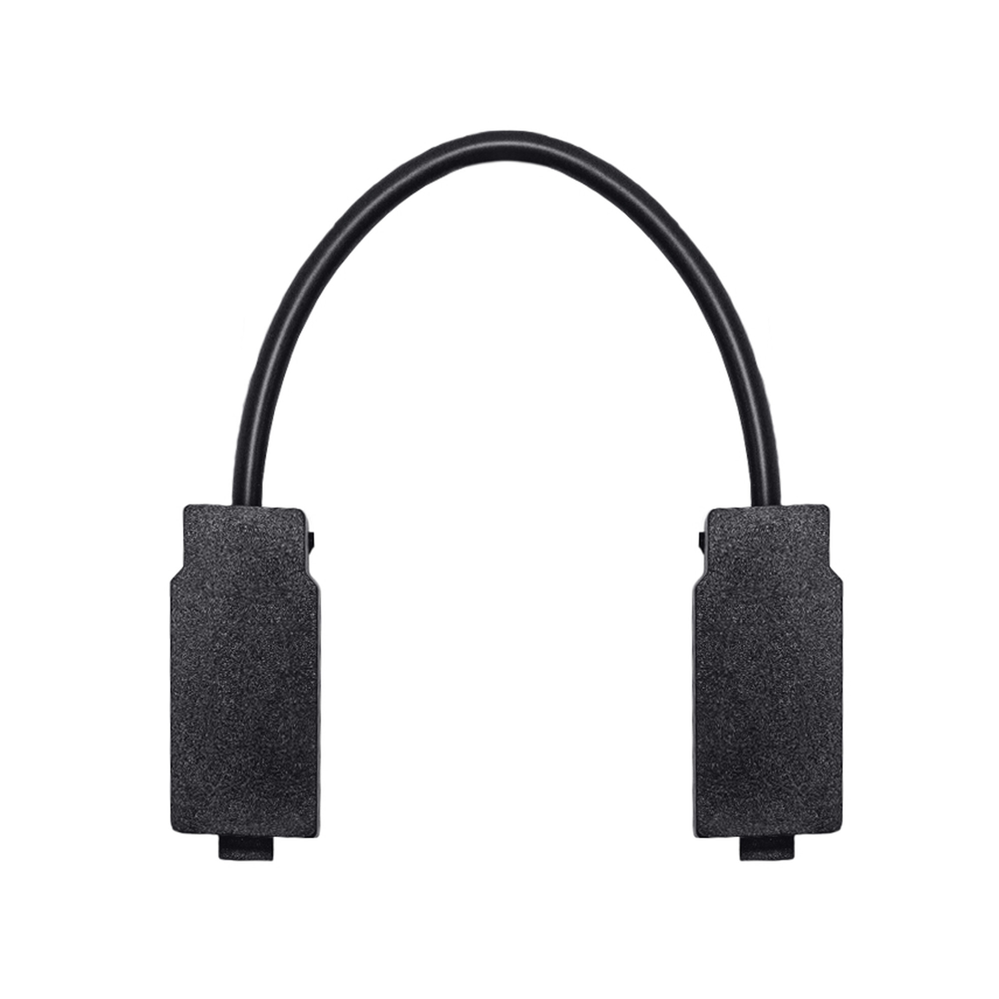 Коннектор питания 16см для соединения шинопровода однофазного магнитного Ultra Чёрный SignImpress