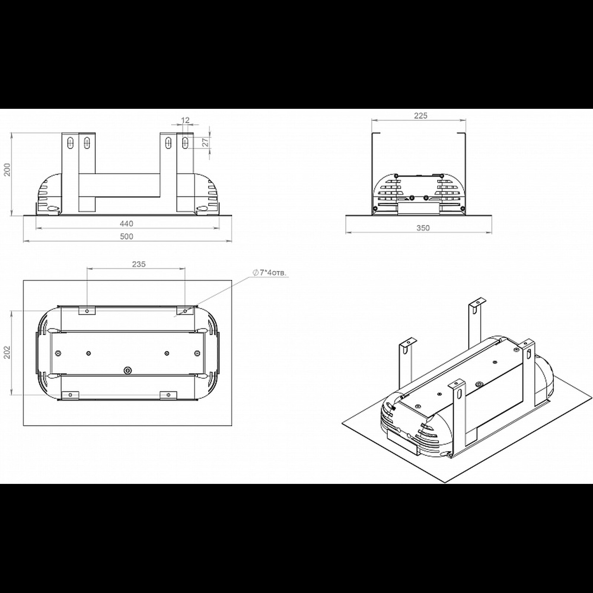 Светильник светодиодный ДВУ 07-78-850-Д110 (78 Вт, 9553 Лм, 7,3 кг) Ферекс