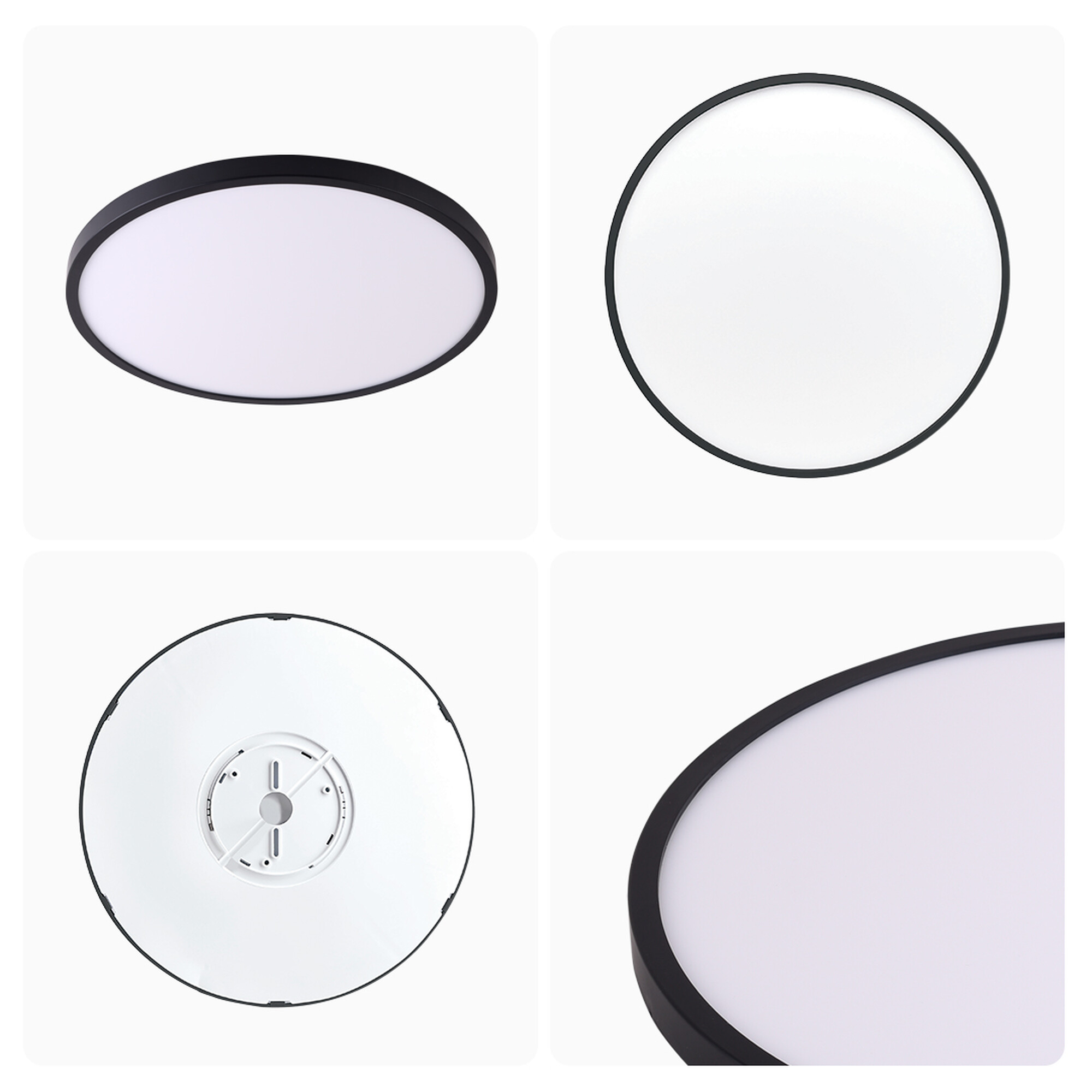 Светильник светодиодный накладной, SPIN, 38Вт, 230В/50Гц, 3800лм, 4000К, ø400х25, круг,чёрны Apeyron