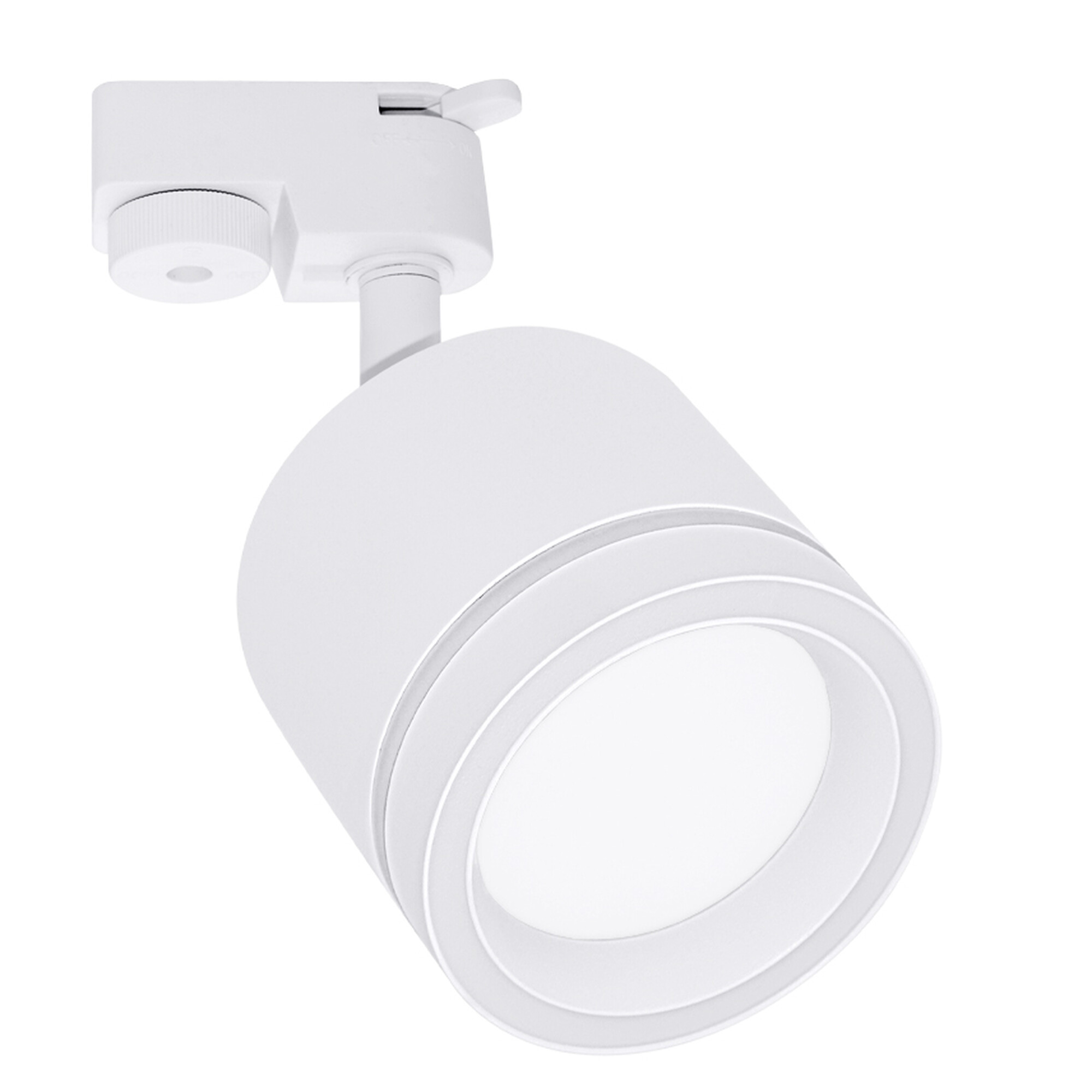 Светильник трековый однофазный наклонный под лампу GX53 с акрилом 020101 Белый SignImpress