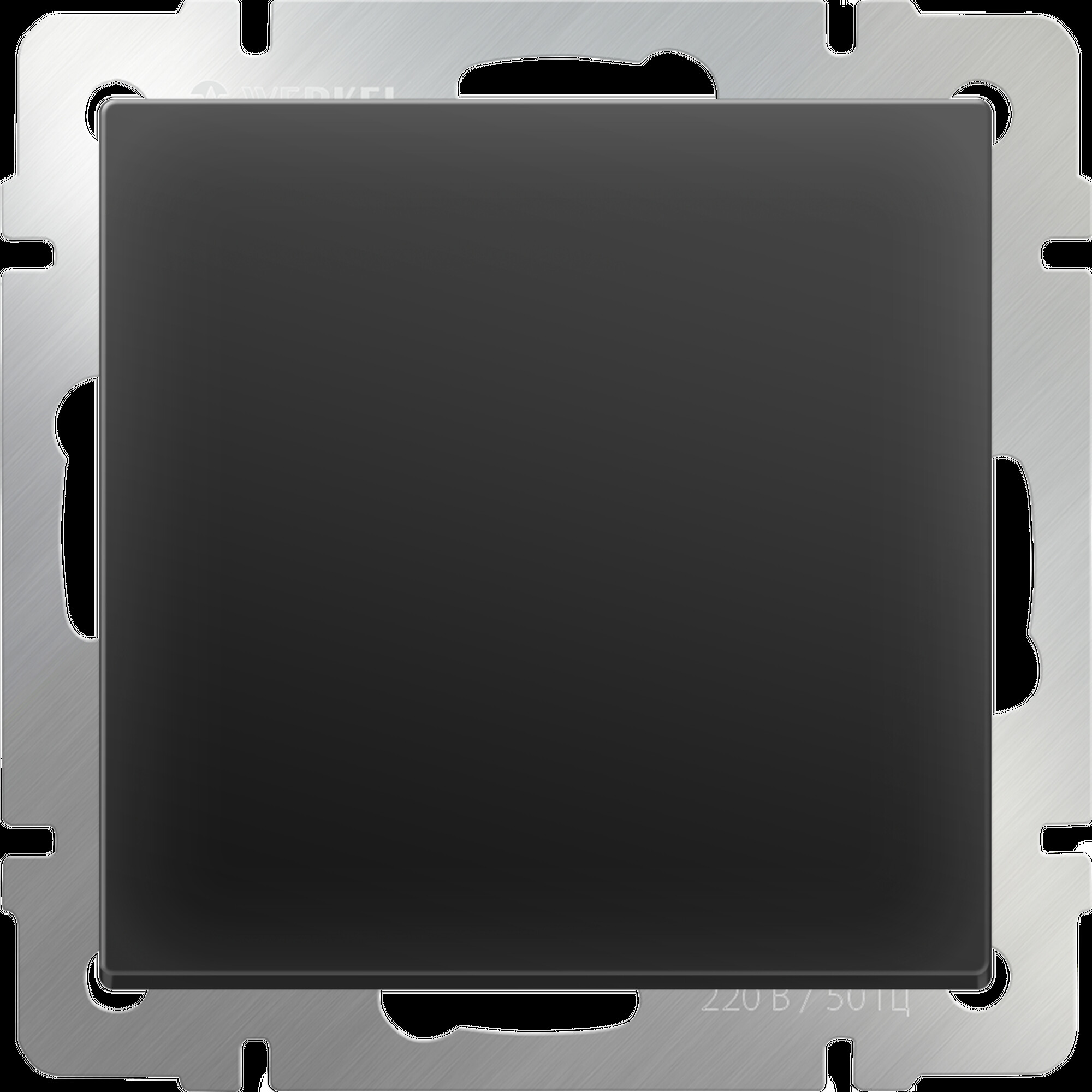 Выключатель одноклавишный (черный матовый) / W1110008 (распродажа)