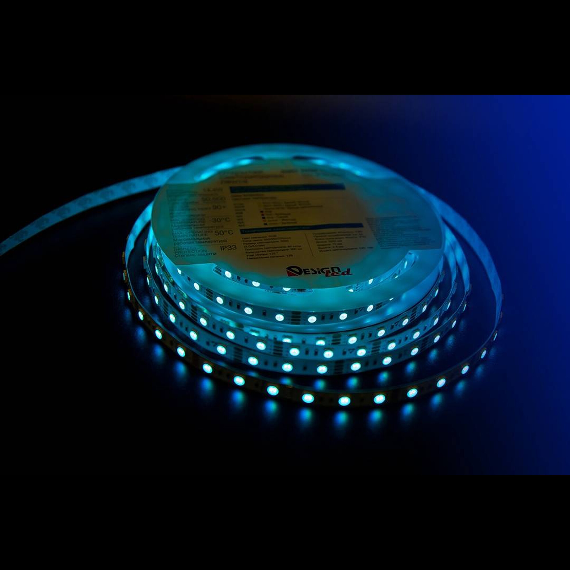 Лента светодиодная LUX5050 60LED/м 14,4Вт/м 12В IP33 Цвет:RGB (K) (1метр) SWG