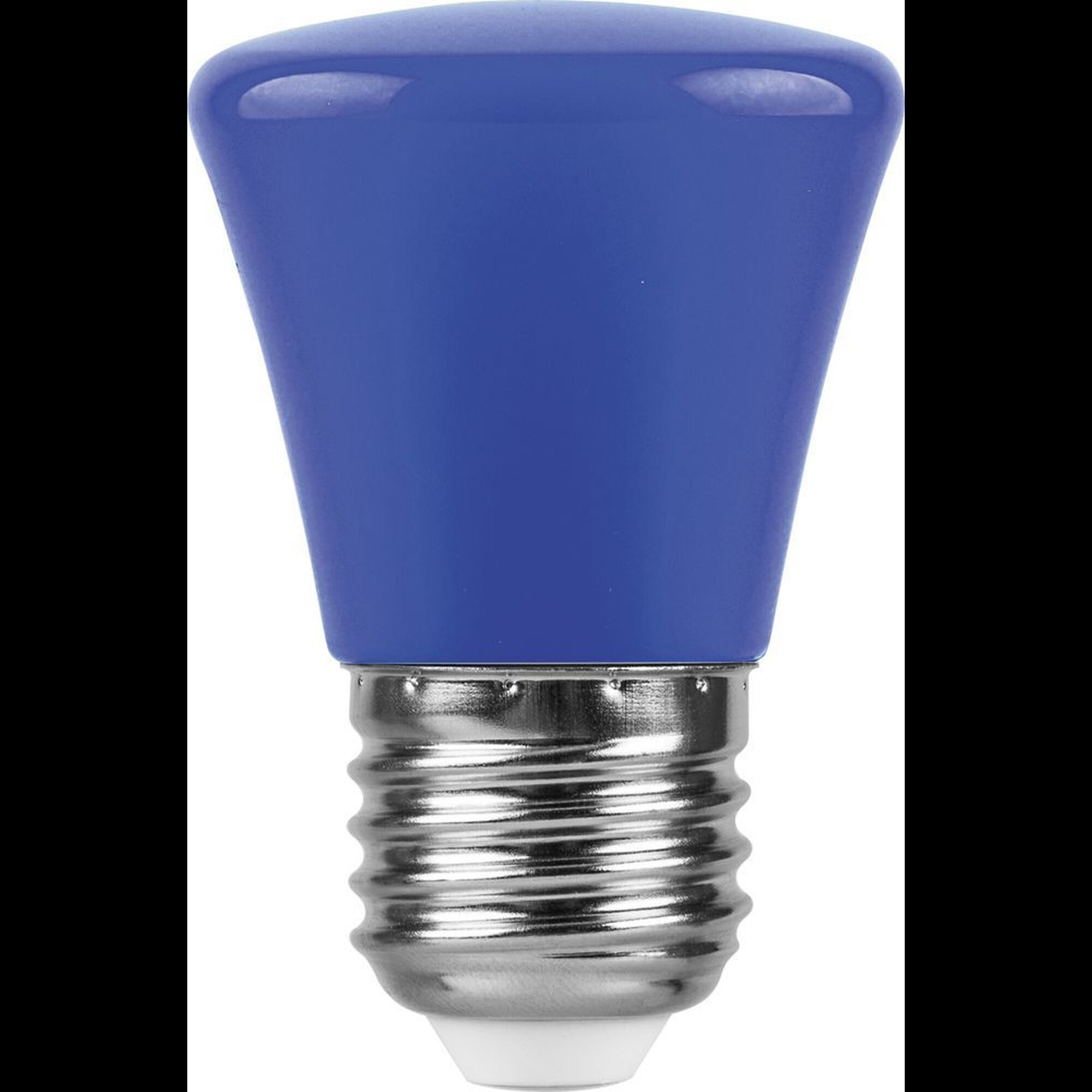 Лампа светодиодная, (1W) 230V E27 синий C45, LB-372 Feron