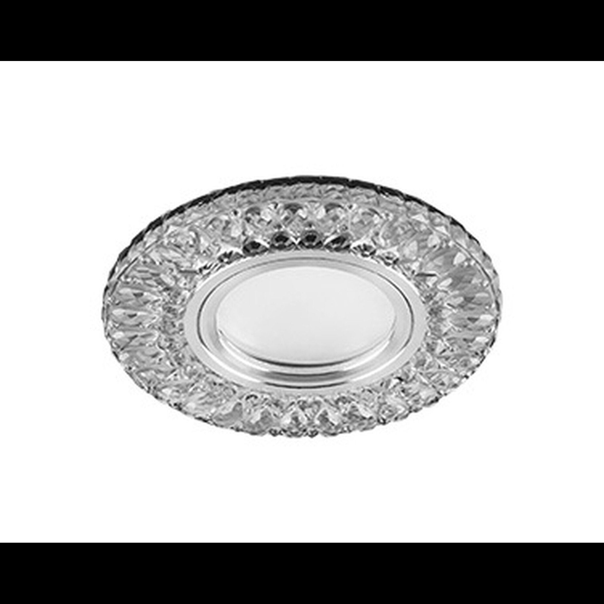 Светильник встраиваемый с подсветкой CD906 15LED 4000K MR16 прозрачный, хром Feron