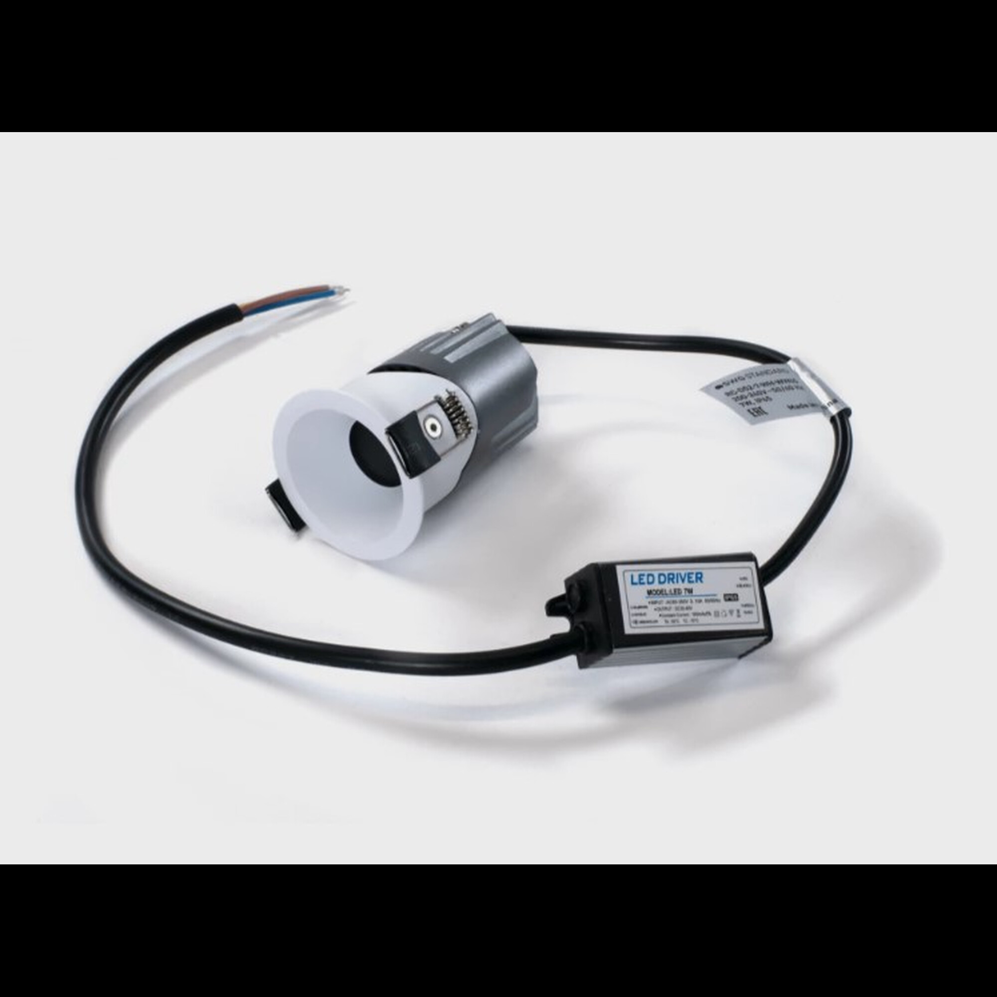 Светильник встраиваемый RC-D52-7-BL-NW65, 7Вт, белый, IP65, 55 гр, 3000К, D52, поворотный SWG