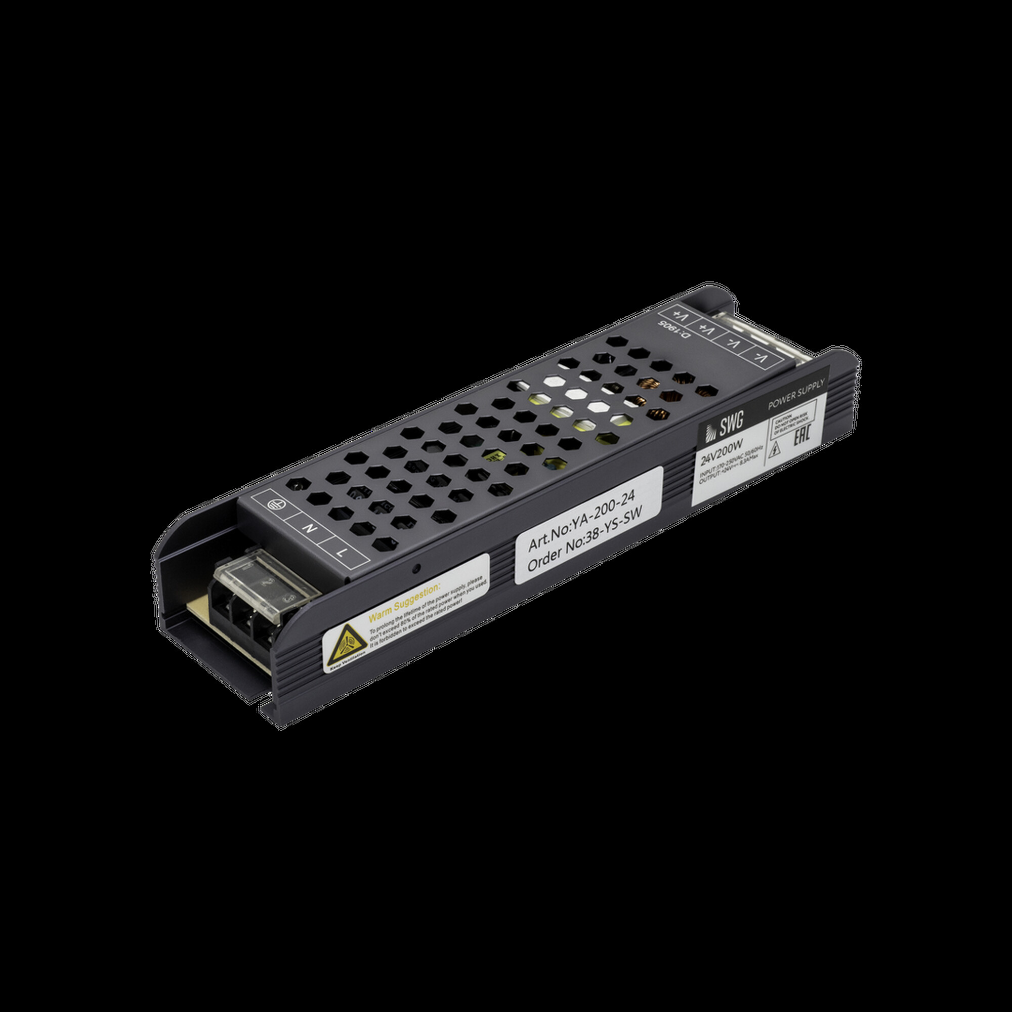 Блок питания LUX компактный, 24В, 200Вт, IP20 SWG