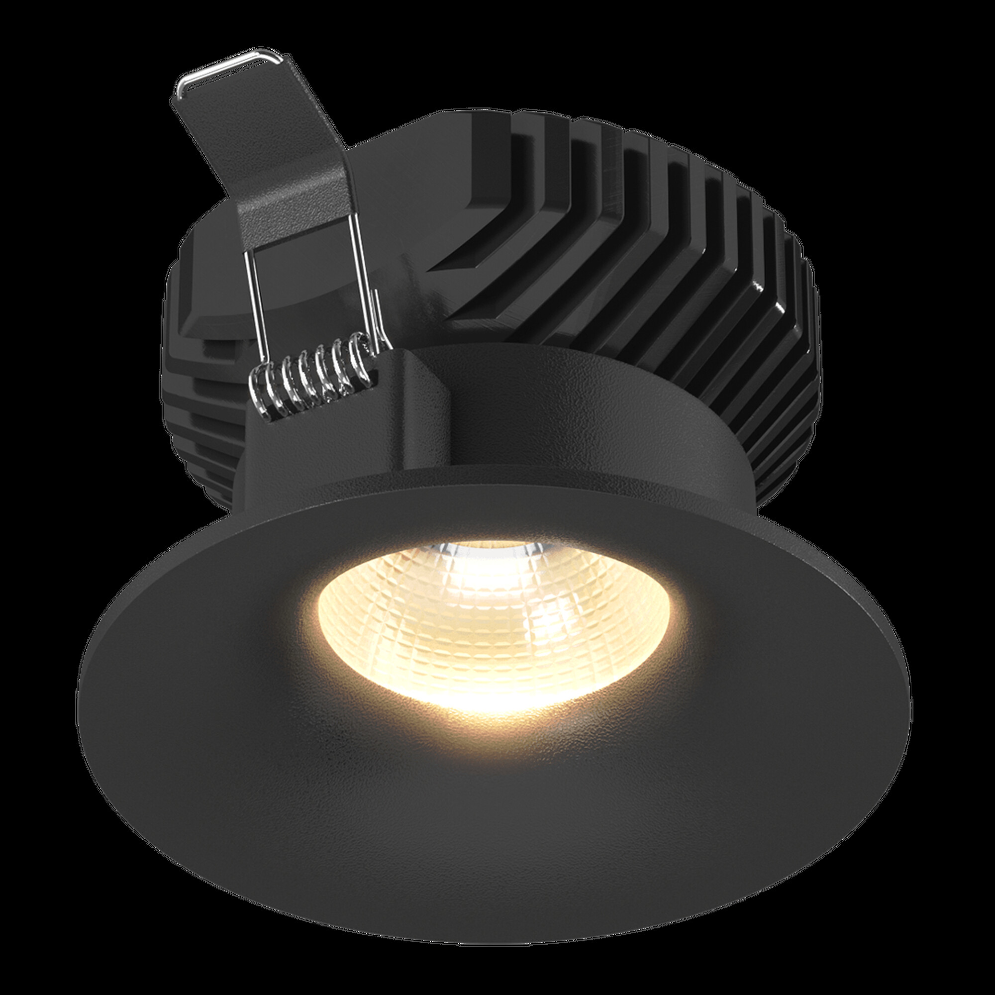 Корпус светильника встраиваемый круг COMBO 4, черный, IP20 круглый SWG