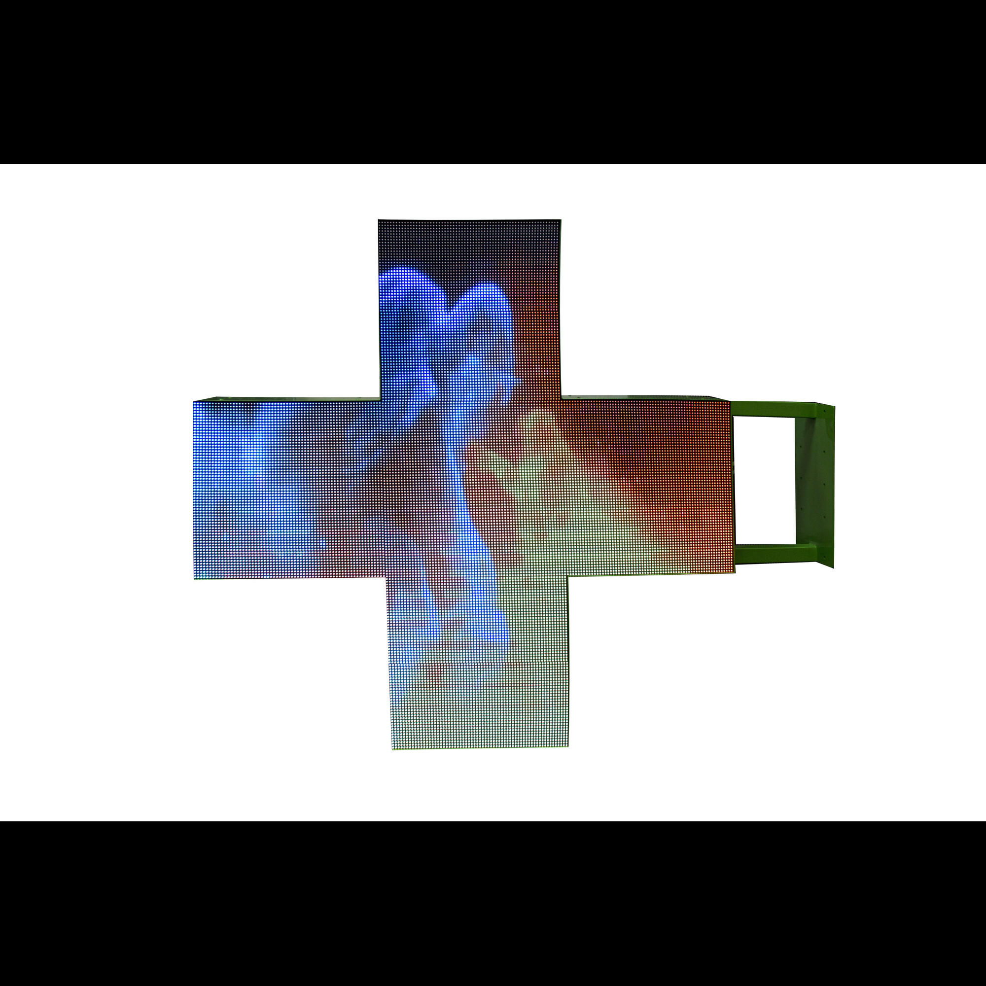 Крест аптечный светодиодный двухсторонний с шагом пикселей 8мм SignImpress