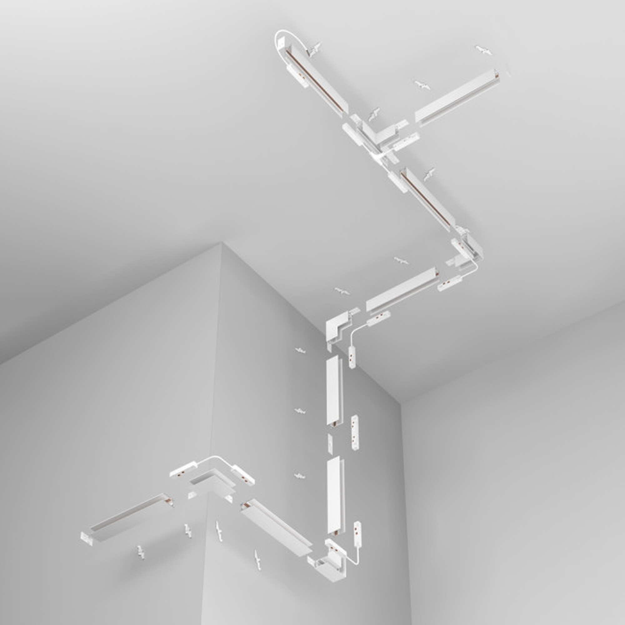 Шинопровод 2м Exility накладной/подвесной белый Maytoni