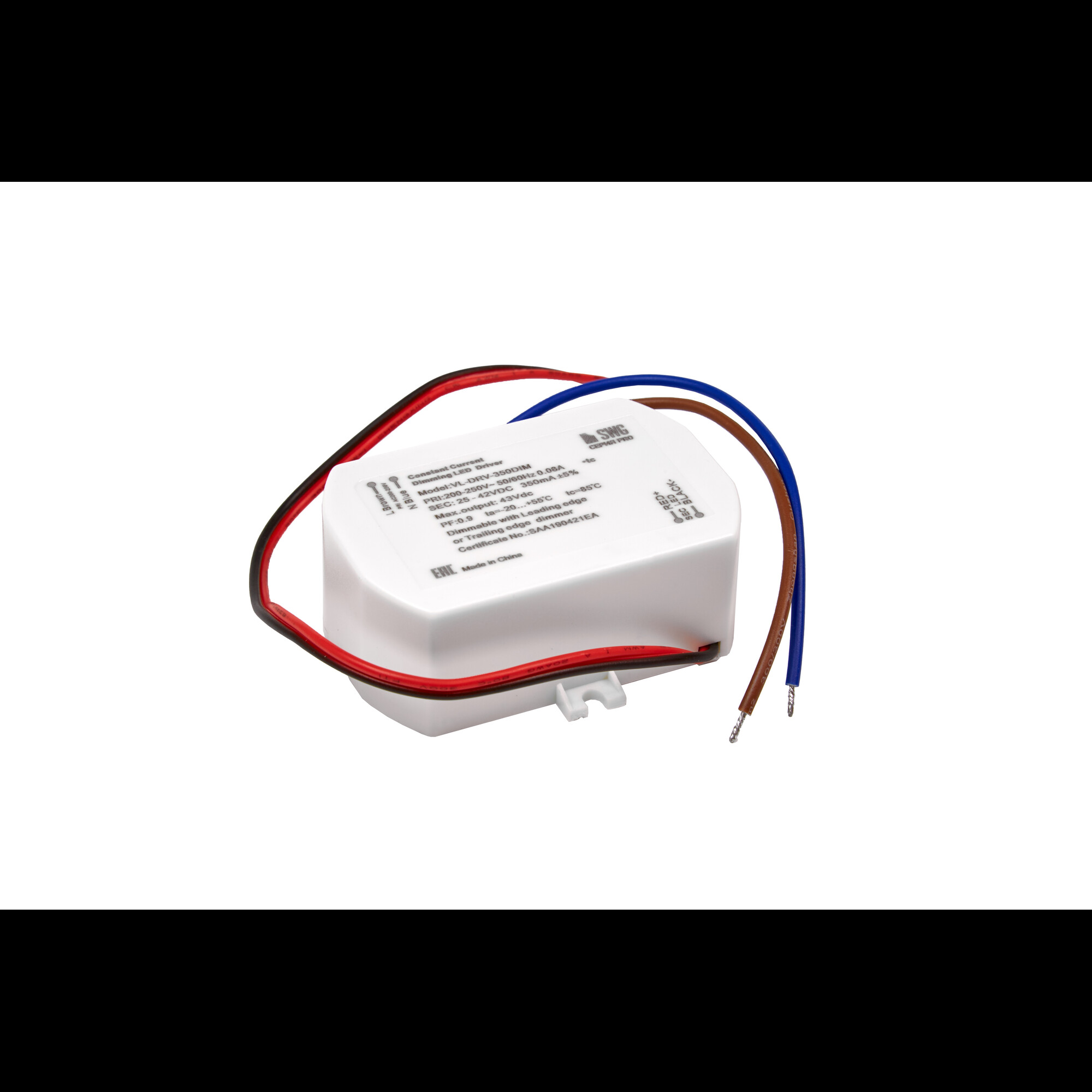 Драйвер диммируемый VL-DRV-350DIM, 15W, 350мА SWG