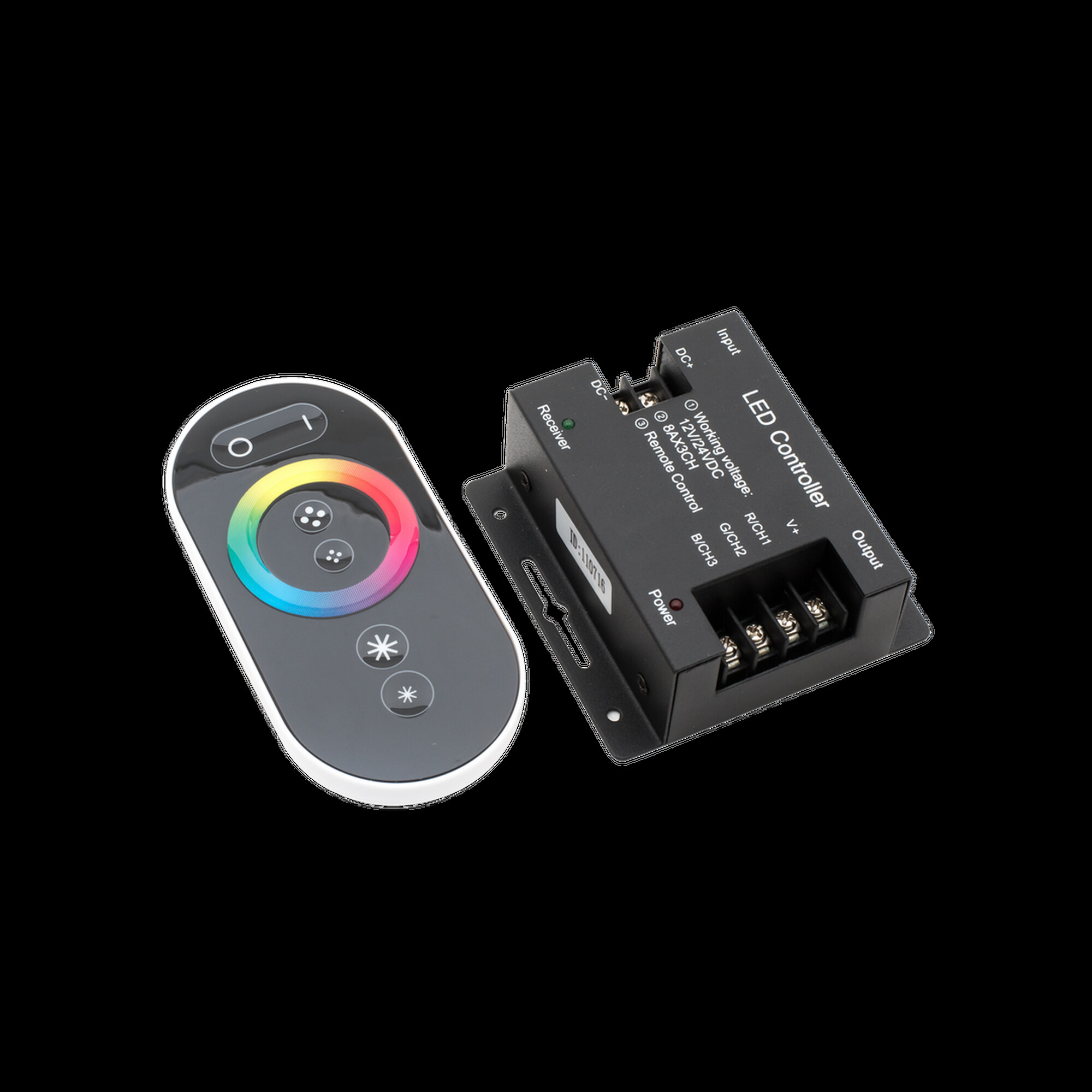 Контроллер сенсорный черный Led DELUCE 24А, 12/24 Вольт RGB SWG