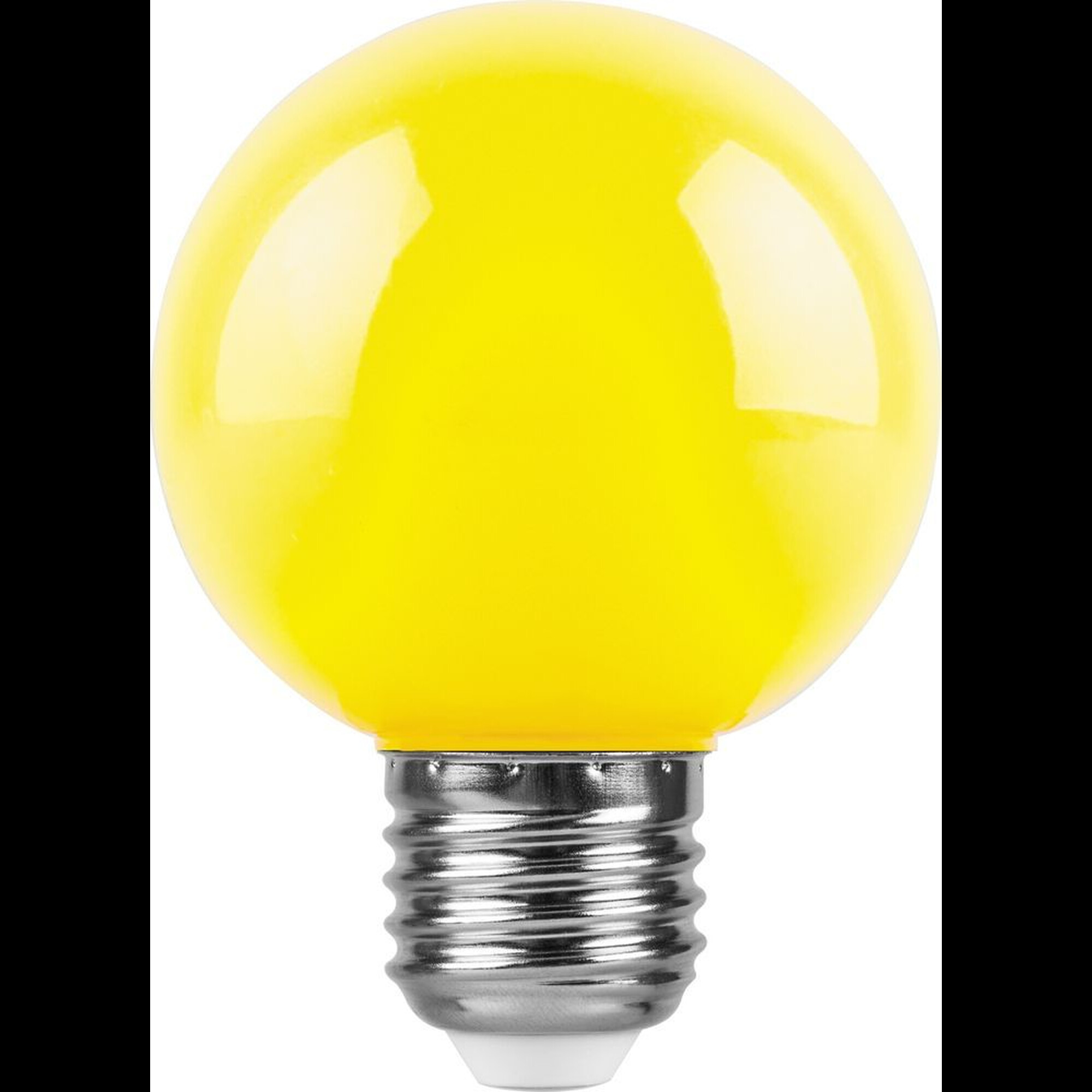 Лампа светодиодная, (3W) 230V E27 желтый G60, LB-371 Feron